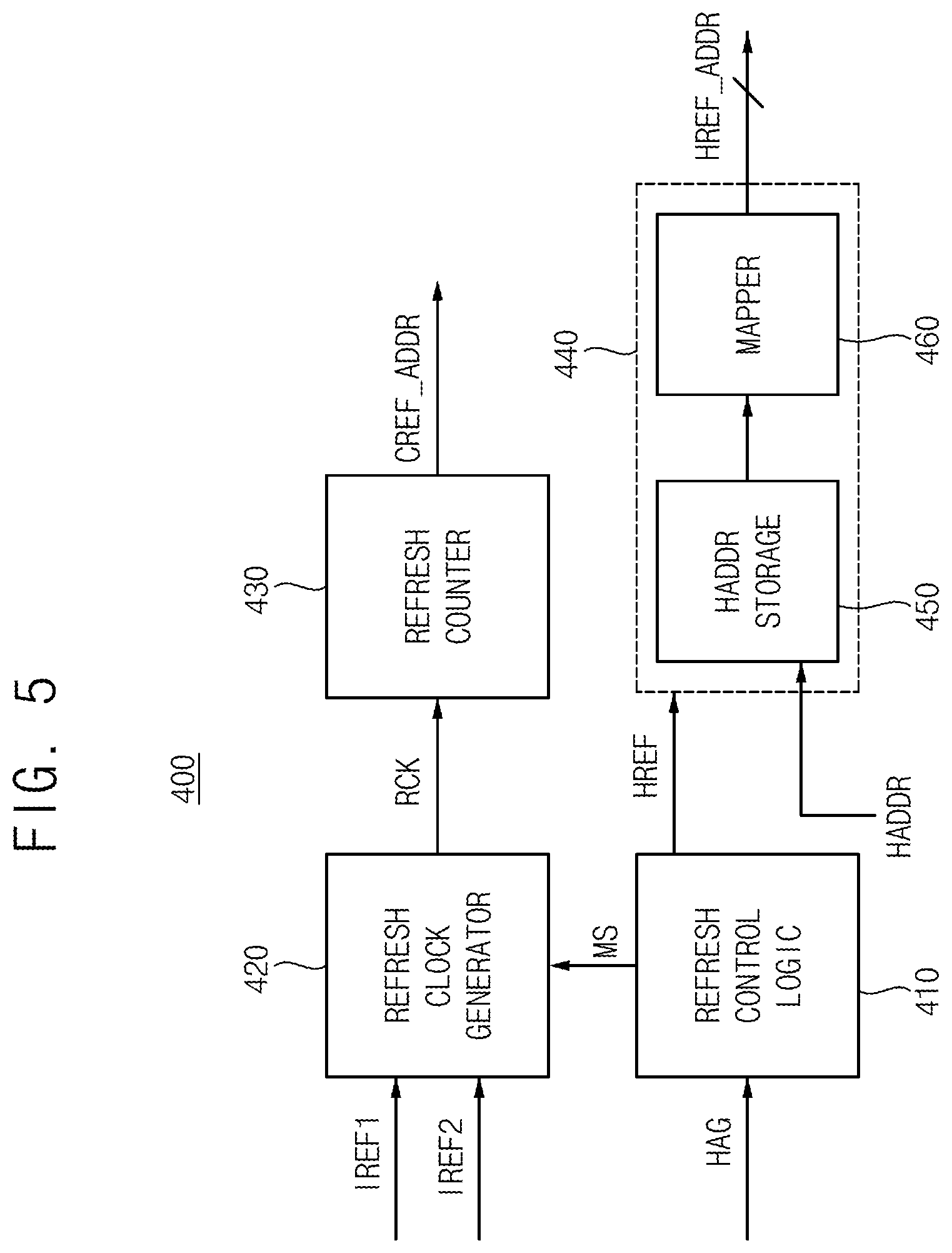 Patent US12347477 Figure 5 – Integrated circuit memory devices having efficient row hammer management and memory systems including the same