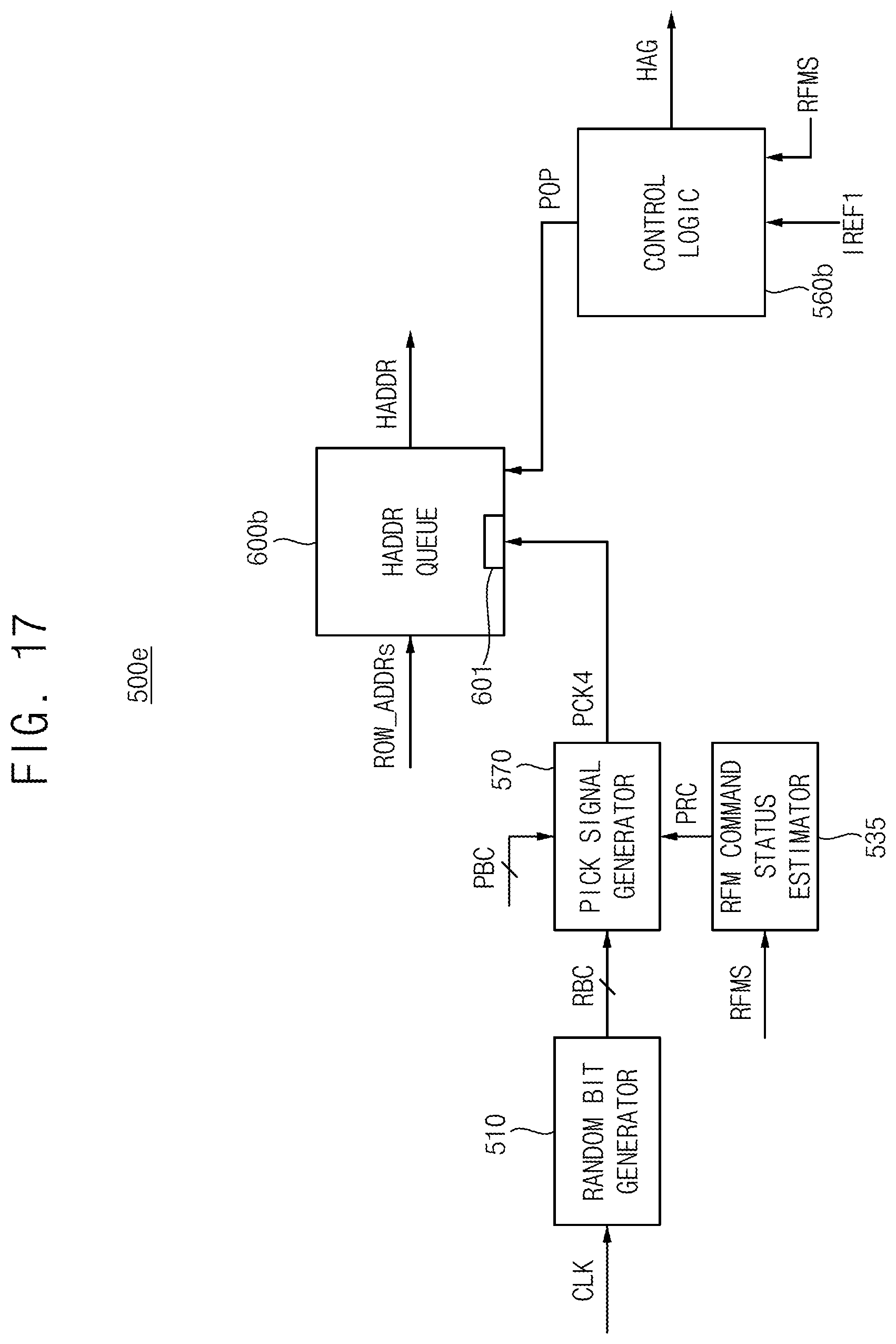 Patent US12347477 Figure 17 – Integrated circuit memory devices having efficient row hammer management and memory systems including the same