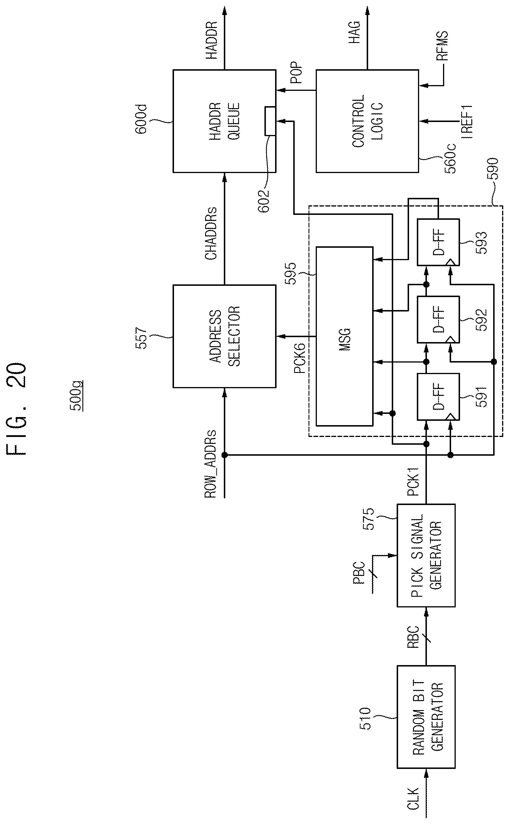 Patent US12347477 Figure 20 – Integrated circuit memory devices having efficient row hammer management and memory systems including the same