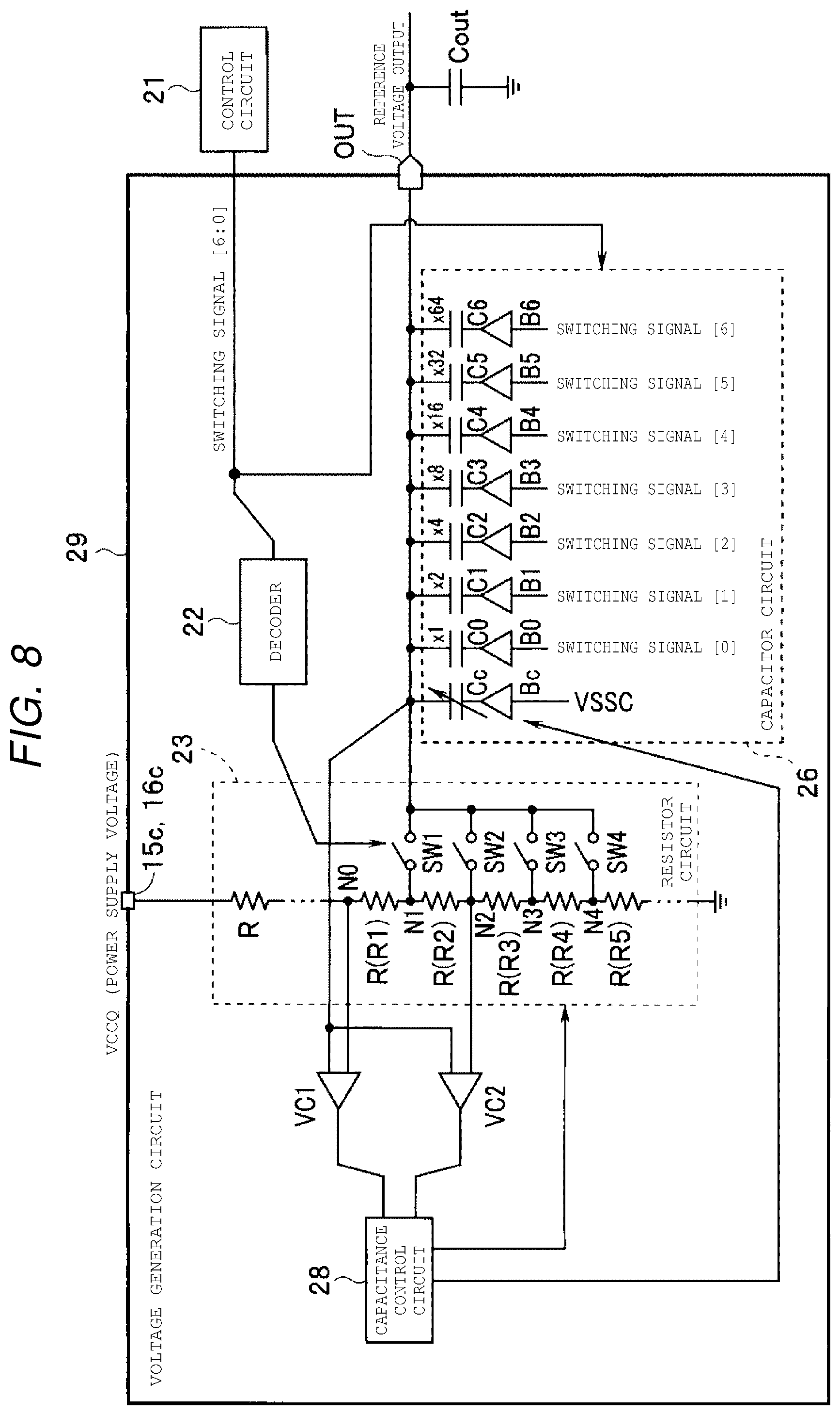 Patent US12347478 Figure 8 – Voltage generation circuit and interface circuit