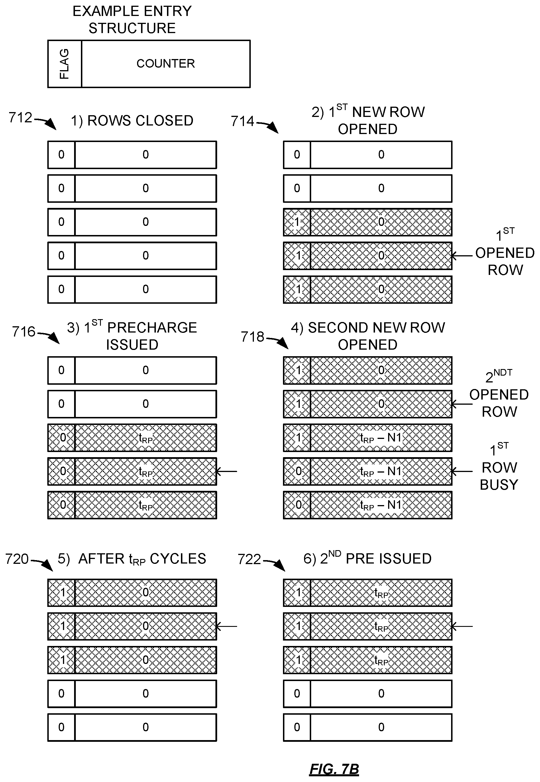 Patent US12347480 Figure 10 – Memory system with multiple open rows per bank
