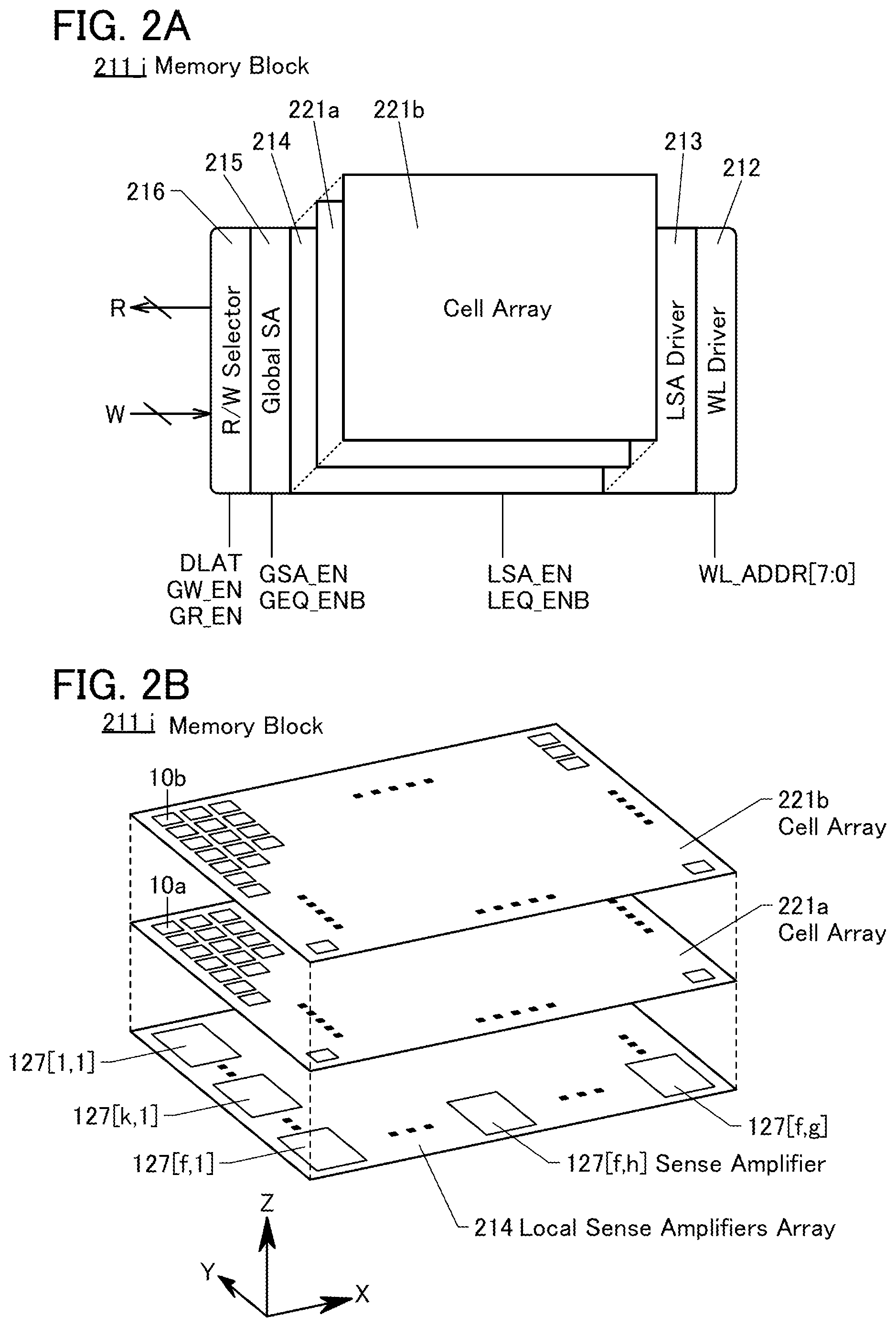 Patent US12347482 Figure 2 – Memory device including plurality of overlap memory cell arrays with folded bit-lines