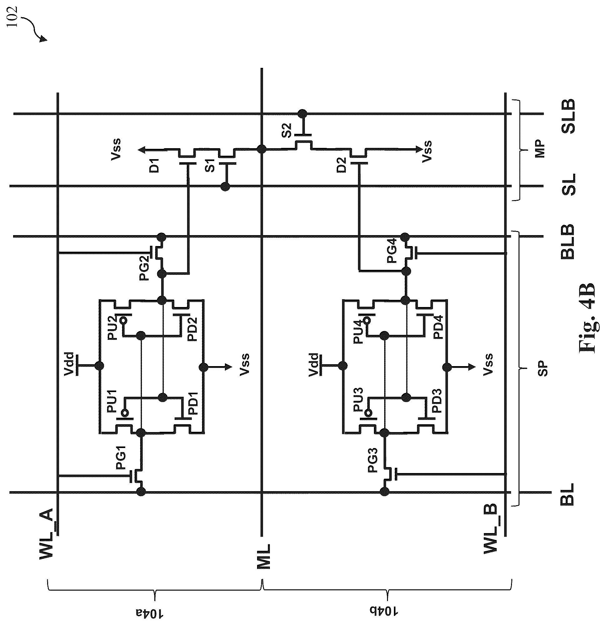 Patent US12347489 Figure 5 – Content addressable memory array device structure