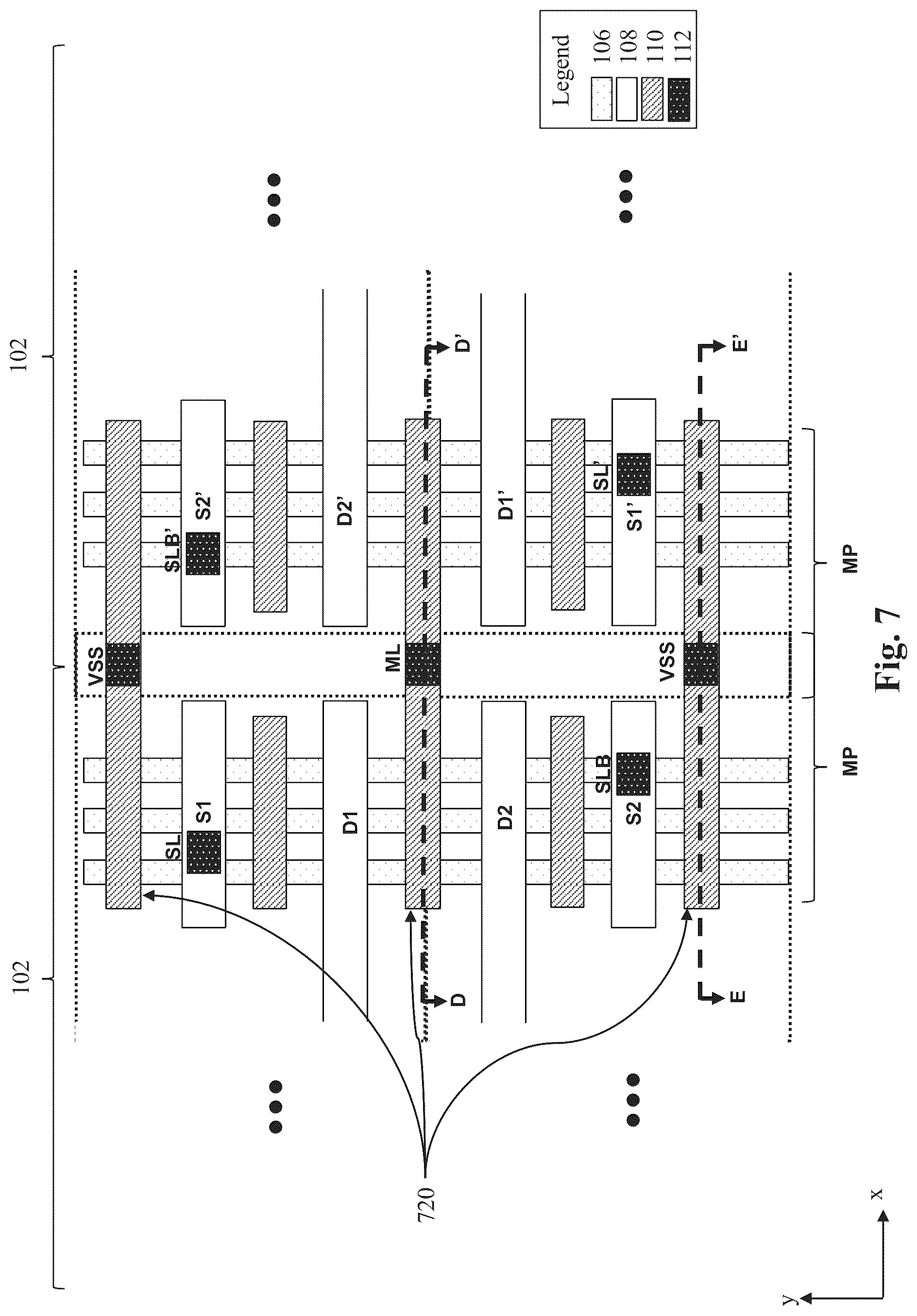 Patent US12347489 Figure 9 – Content addressable memory array device structure