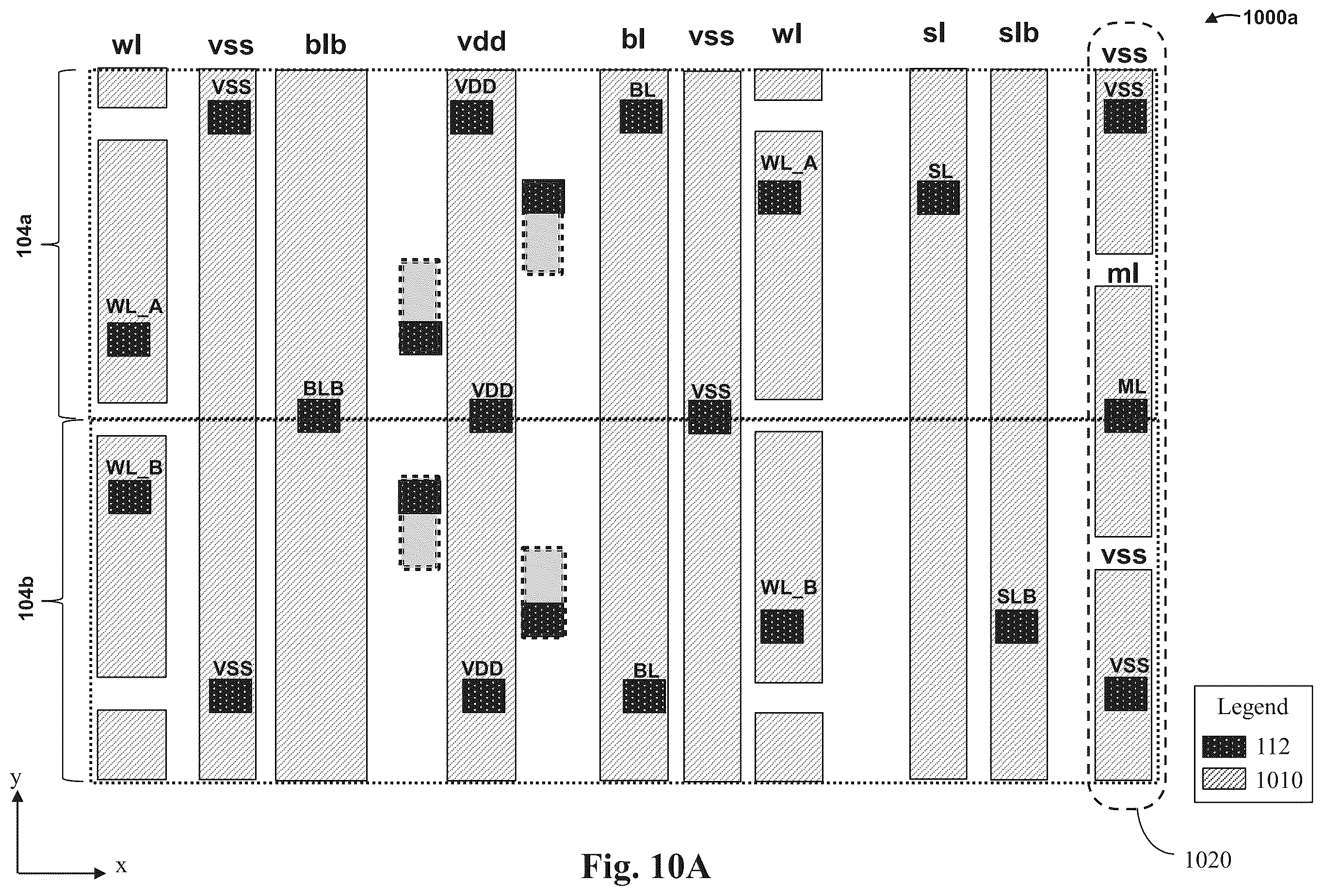 Patent US12347489 Figure 13 – Content addressable memory array device structure