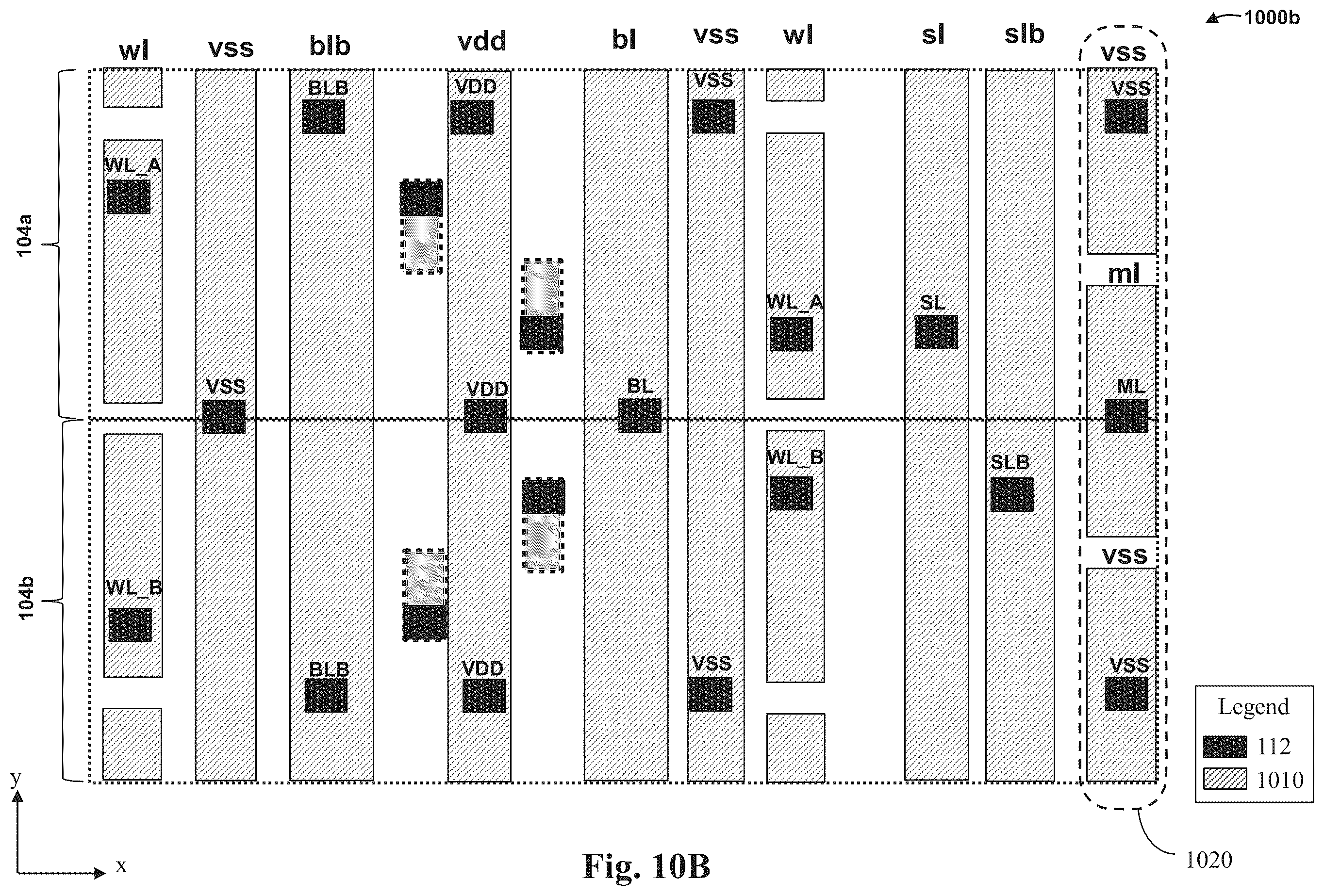 Patent US12347489 Figure 14 – Content addressable memory array device structure