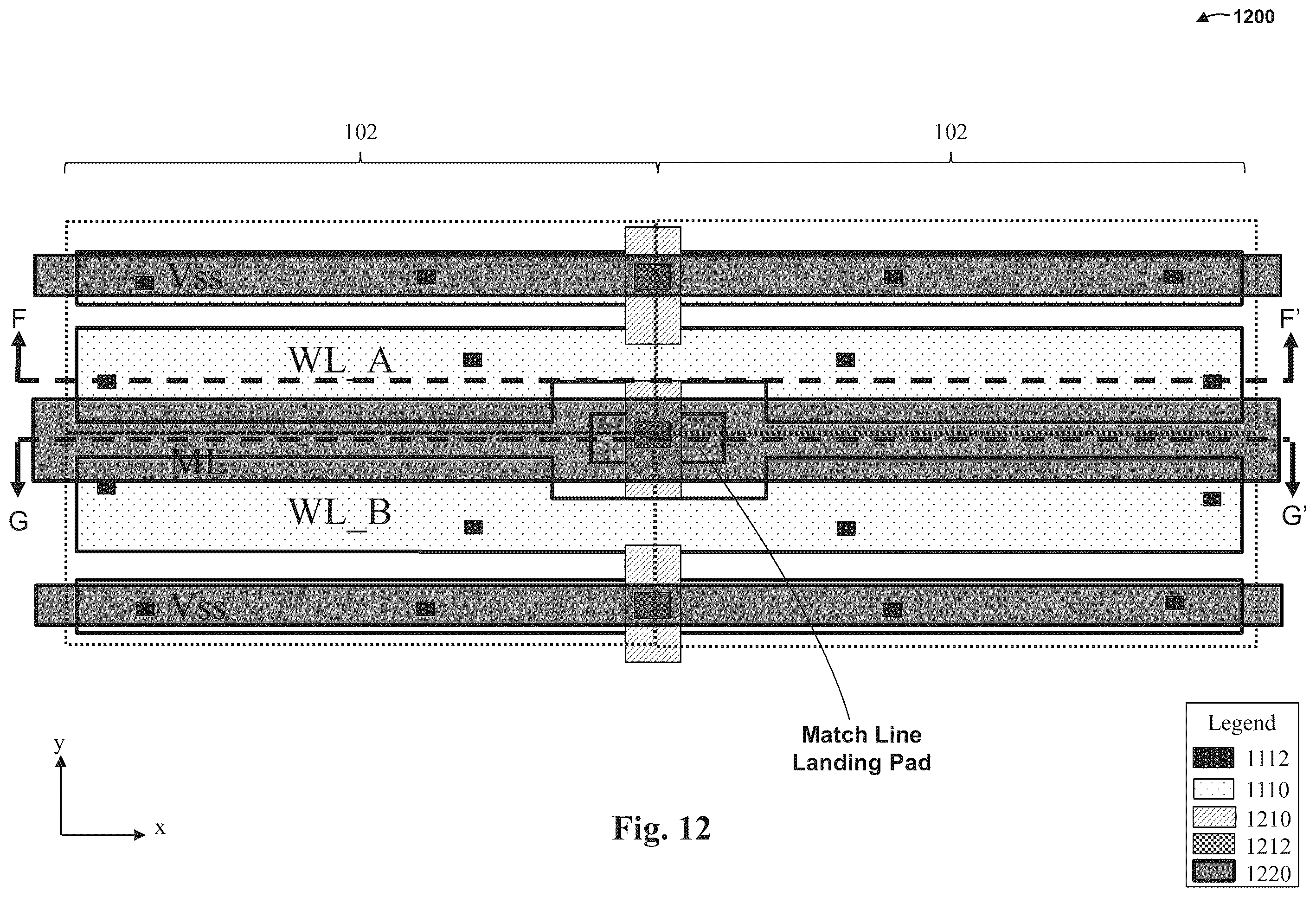 Patent US12347489 Figure 16 – Content addressable memory array device structure