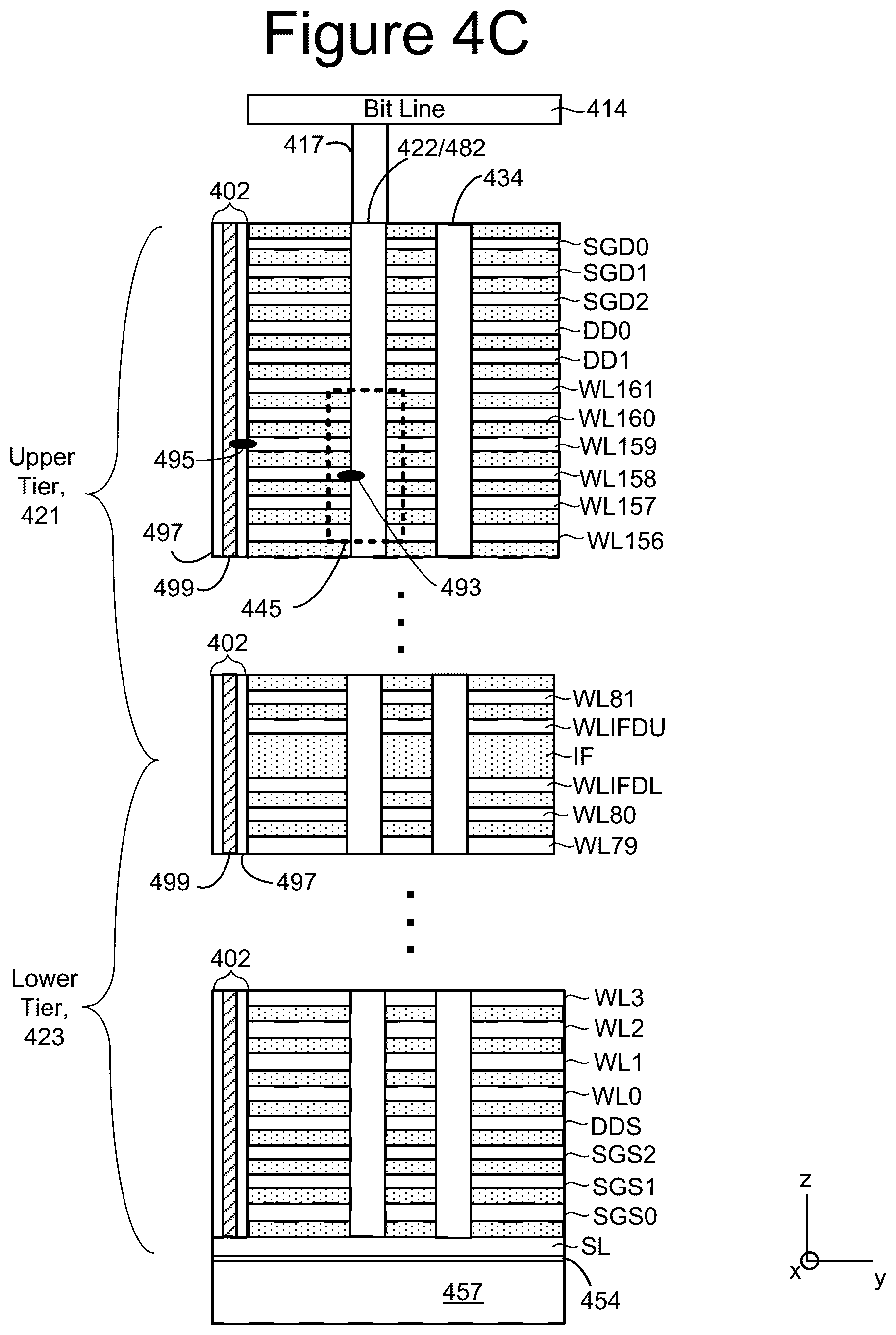 Patent US12347497 Figure 8 – NAND early erase termination based on leakage current test