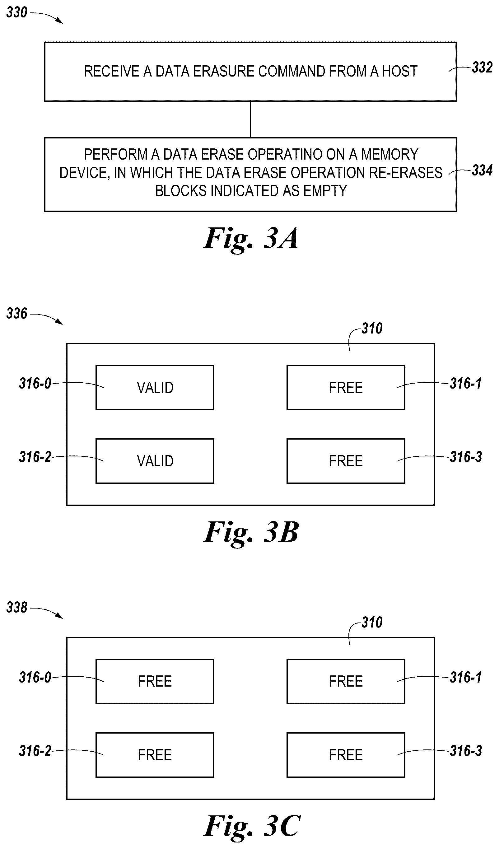 Patent US12347498 Figure 3 – Data erase operations for a memory system