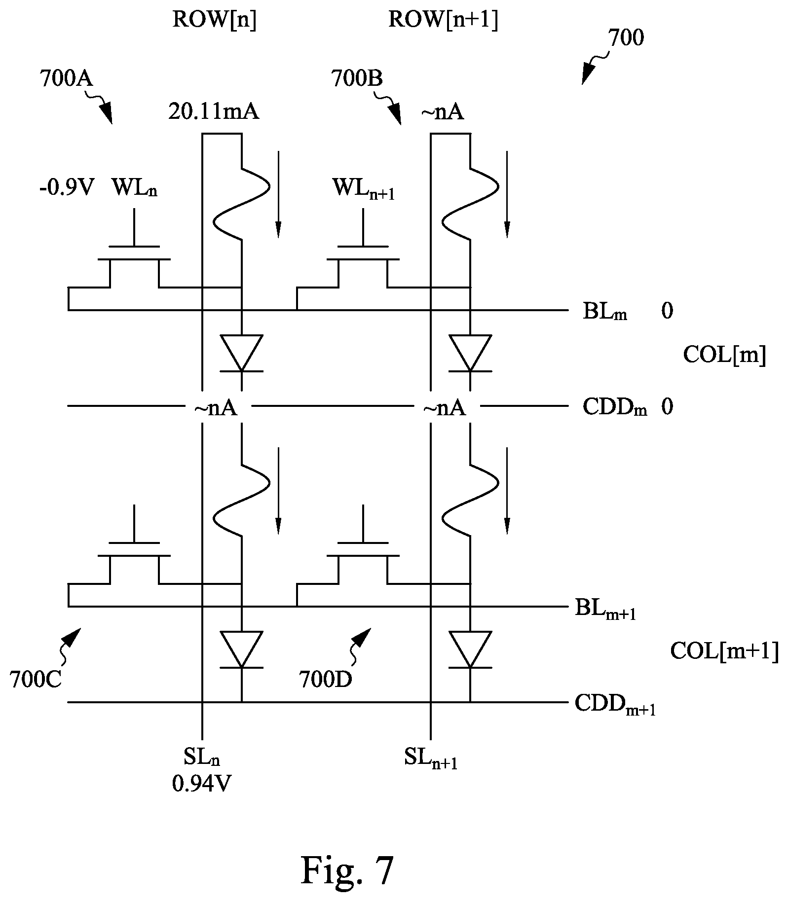 Patent US12347504 Figure 7 – One-time-programmable memory devices