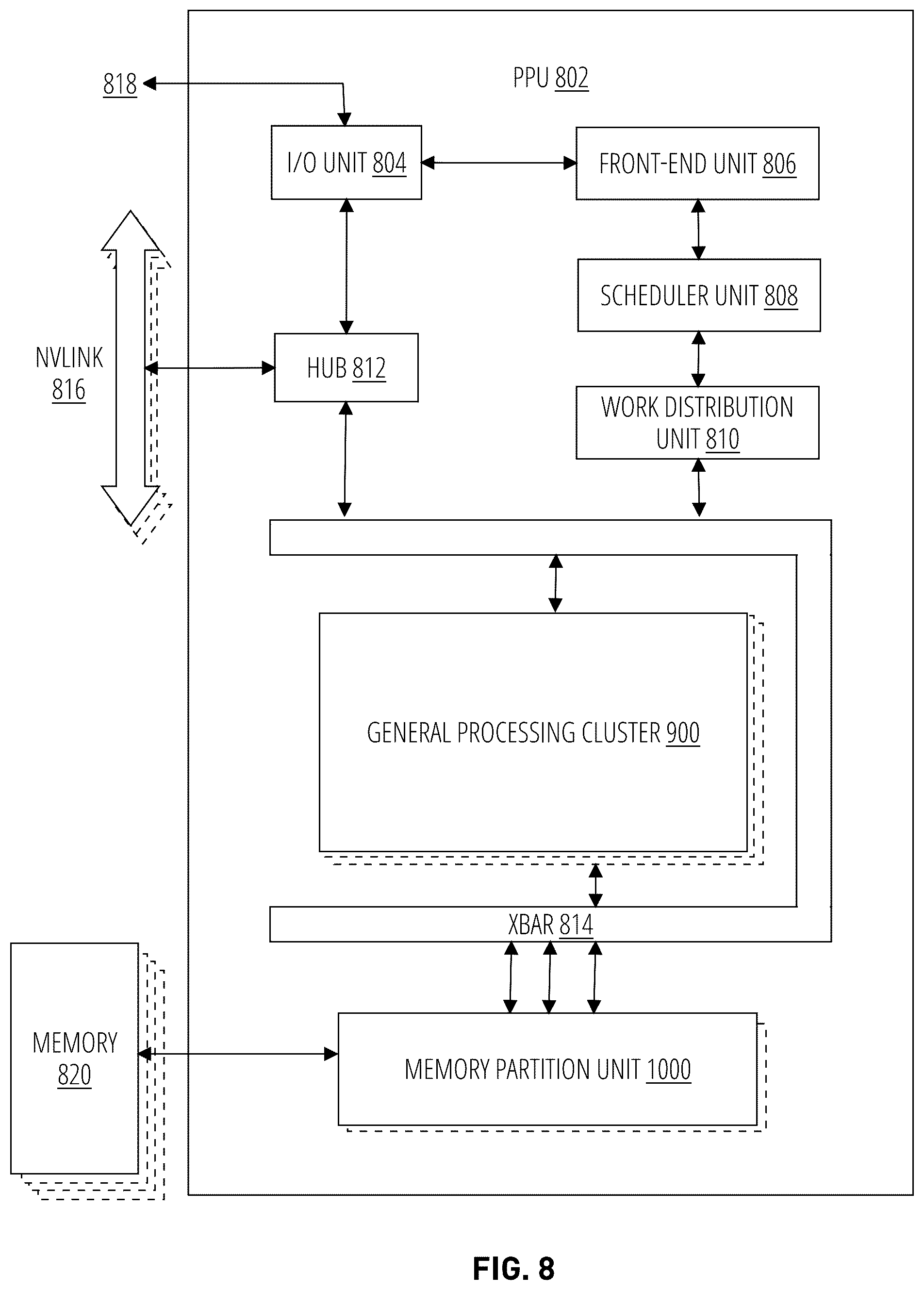 Patent US12347508 Figure 8 – Error detection pin encoding scheme to avoid maximum transitions and further improve signal integrity on high speed graphic memory interfaces