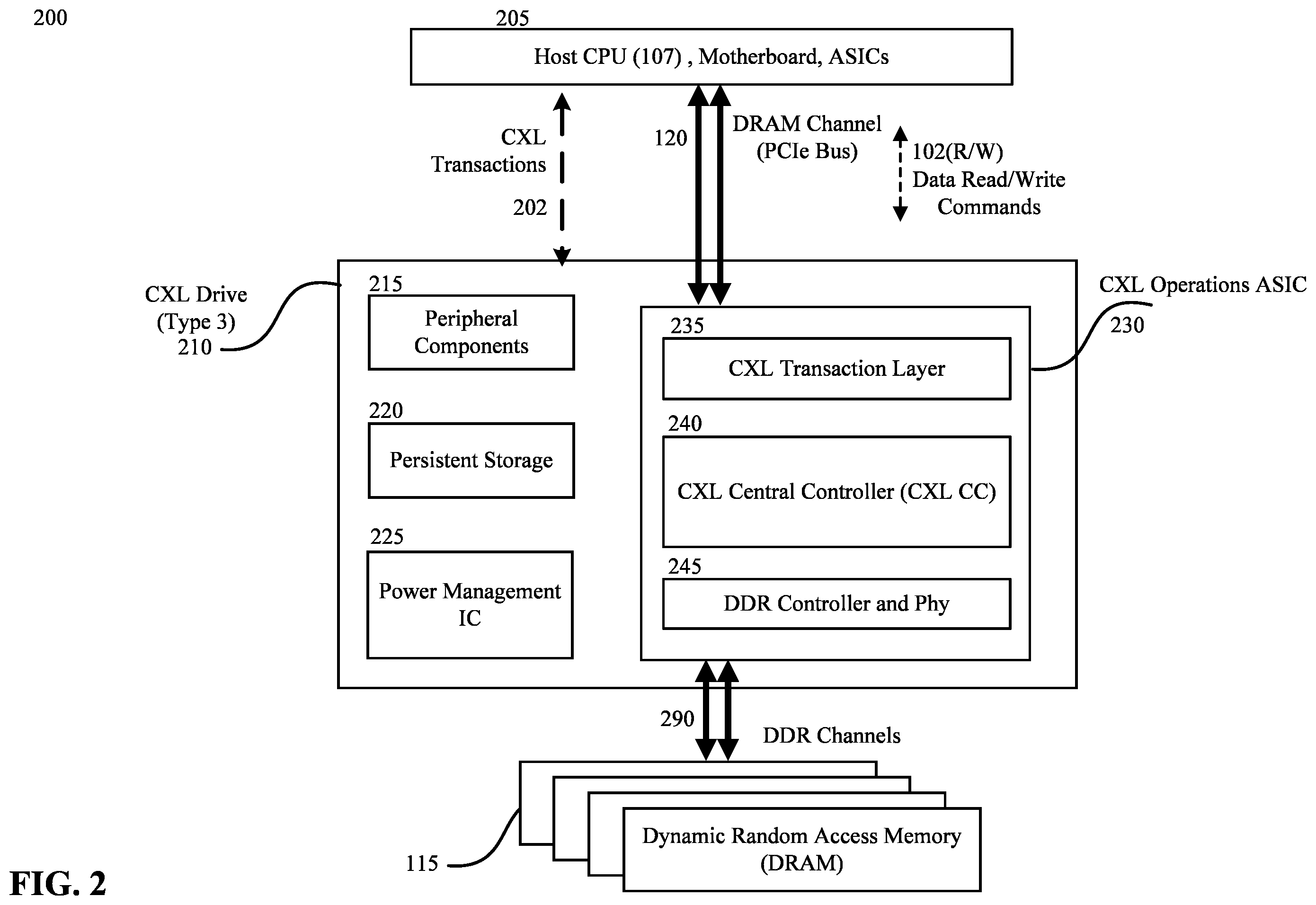 Patent US12347512 Figure 2 – Error detection, correction, and media management on a memory device