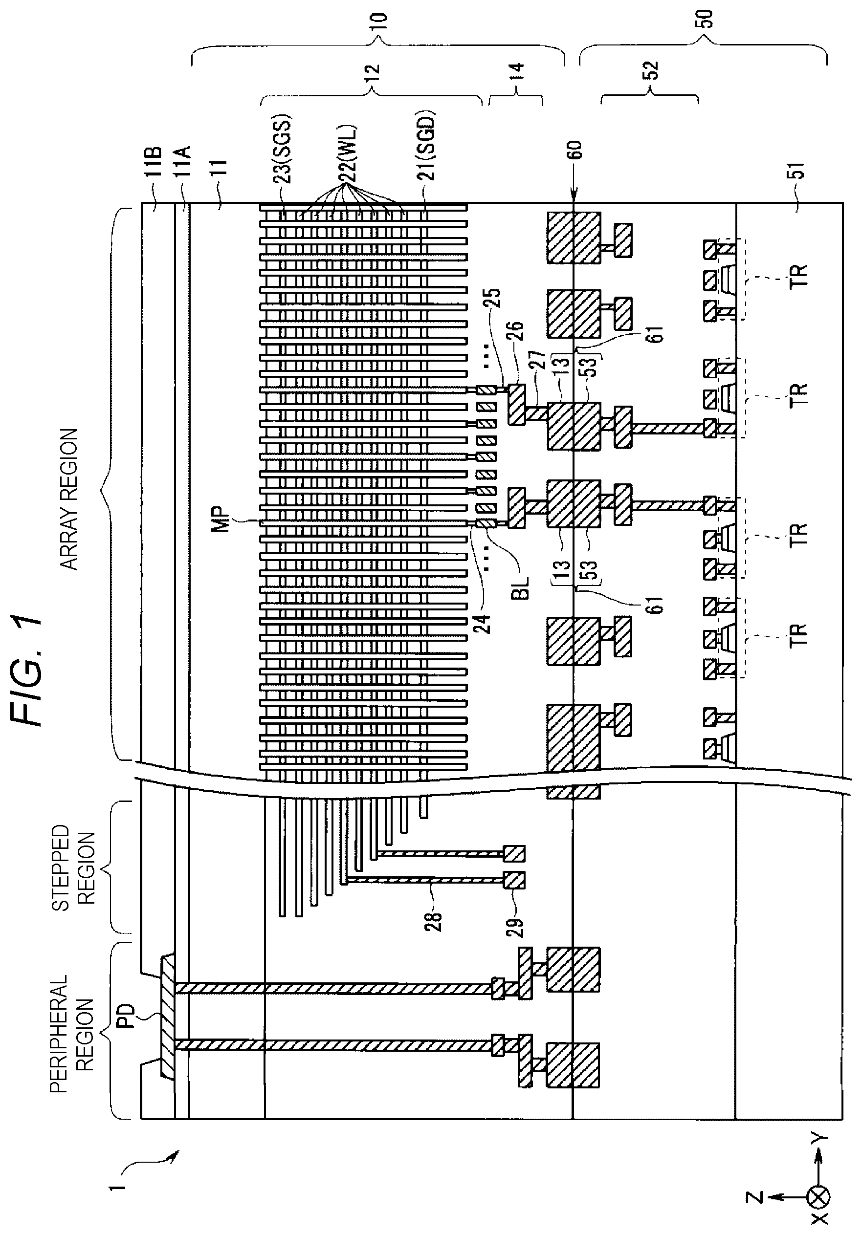 Patent US12347513 Figure 1 – Semiconductor memory device