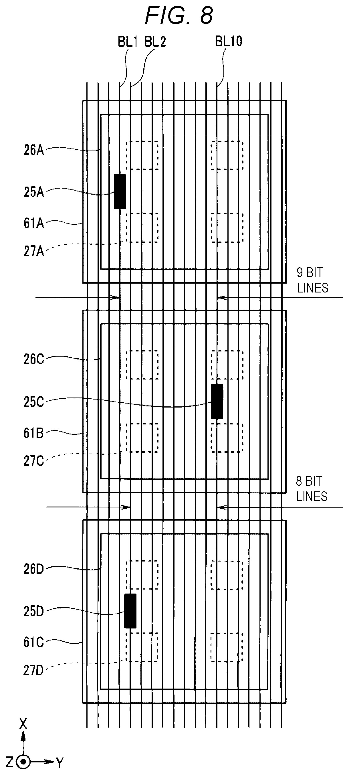 Patent US12347513 Figure 8 – Semiconductor memory device