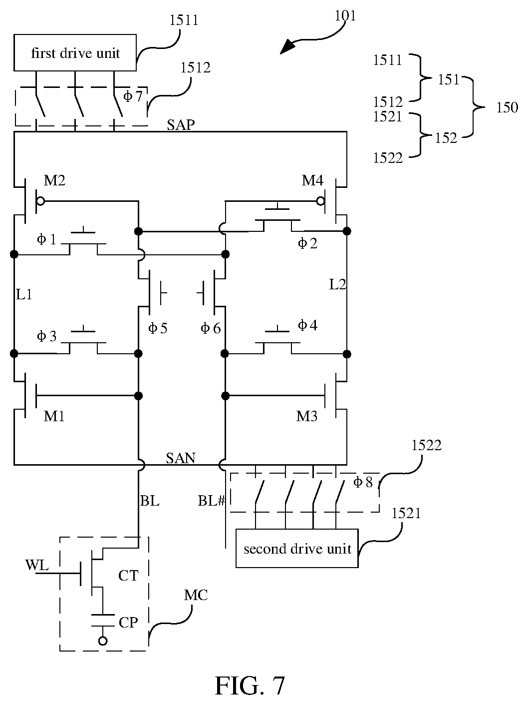 Patent US12347516 Figure 6 – Random access memory and sense-amplifying compensation circuit thereof