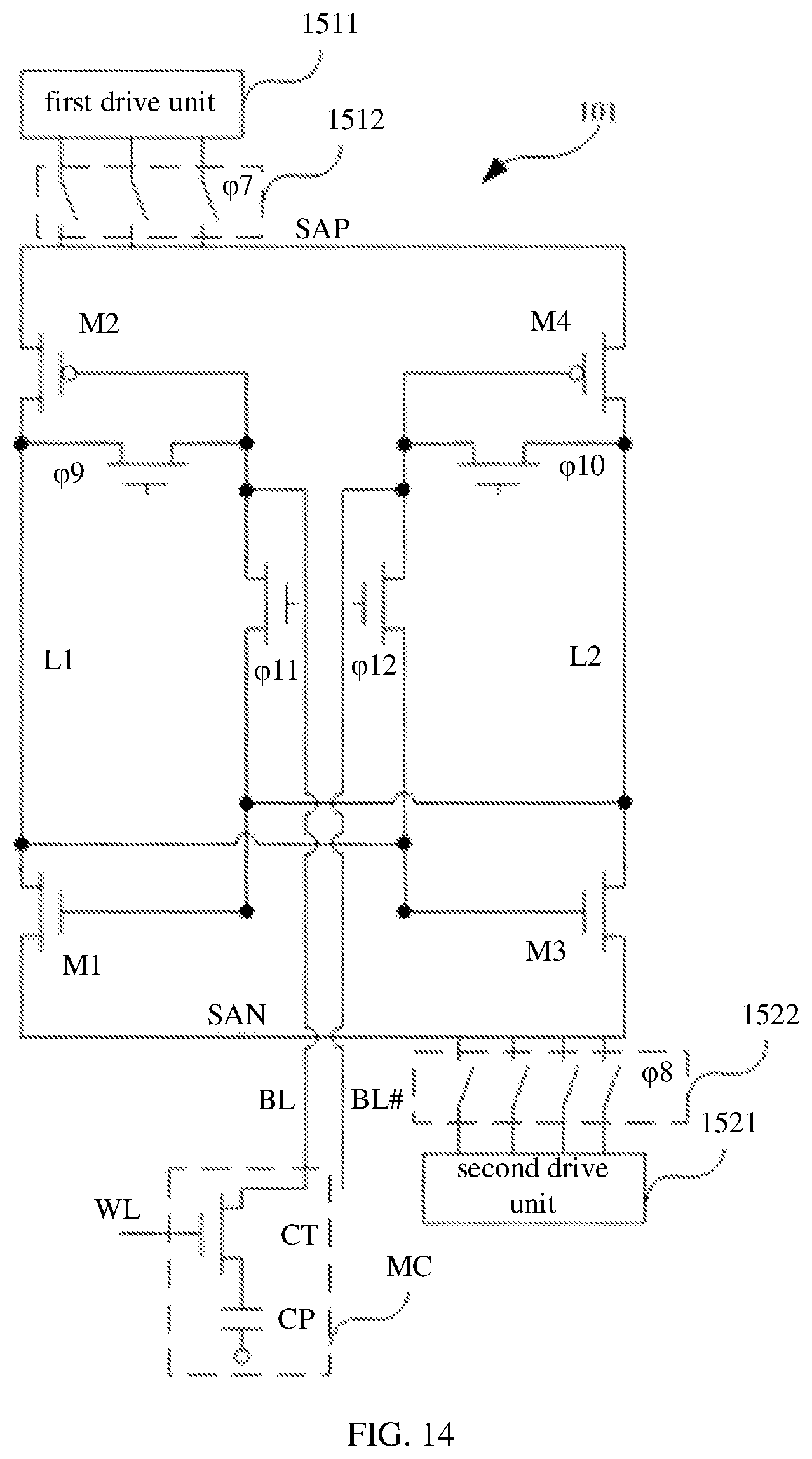Patent US12347516 Figure 13 – Random access memory and sense-amplifying compensation circuit thereof