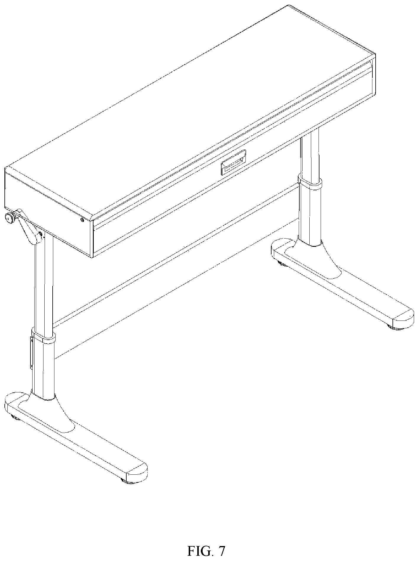 Patent US12347523 Figure 7 – Height-adjustable desk-type electric piano