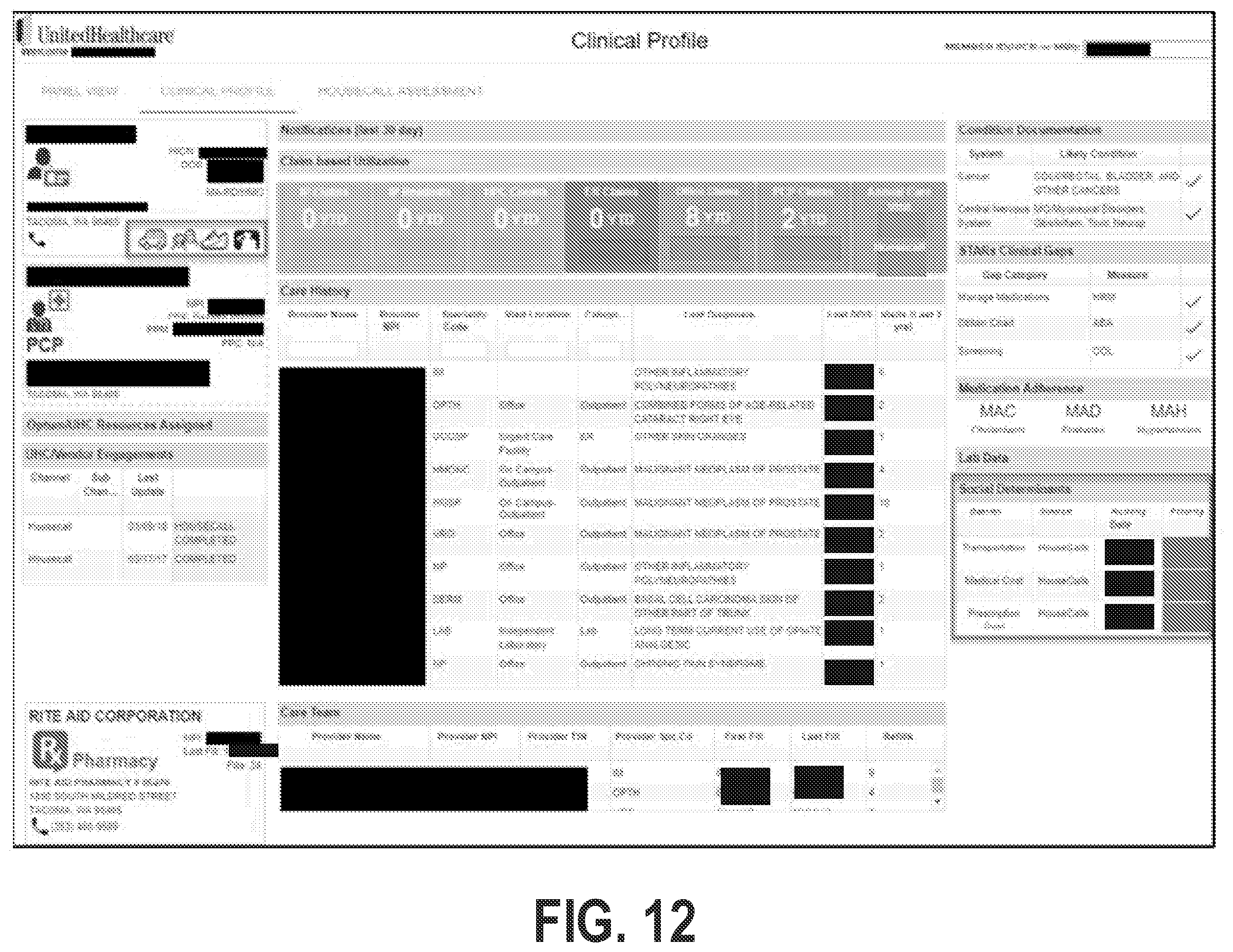 Patent US12347537 Figure 16 – Programmatically managing social determinants of health to provide electronic data links with third party health resources