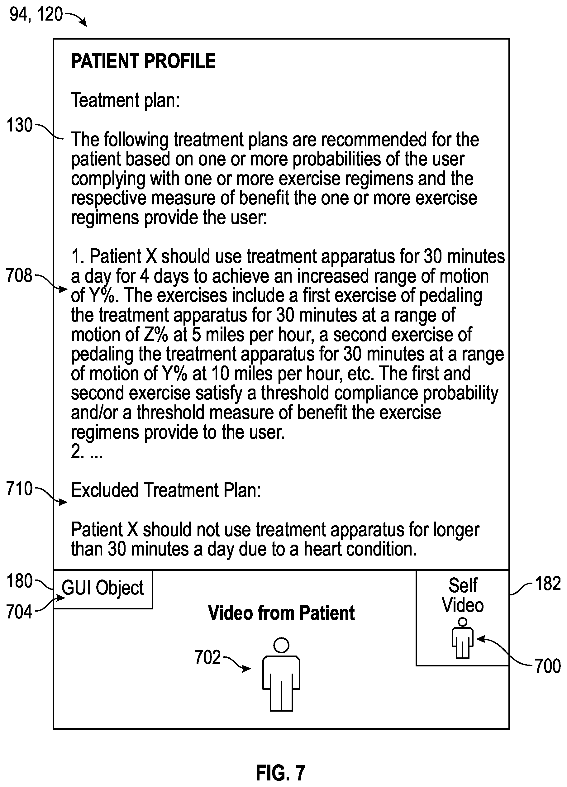 Patent US12347543 Figure 7 – Systems and methods for using artificial intelligence to implement a cardio protocol via a relay-based system