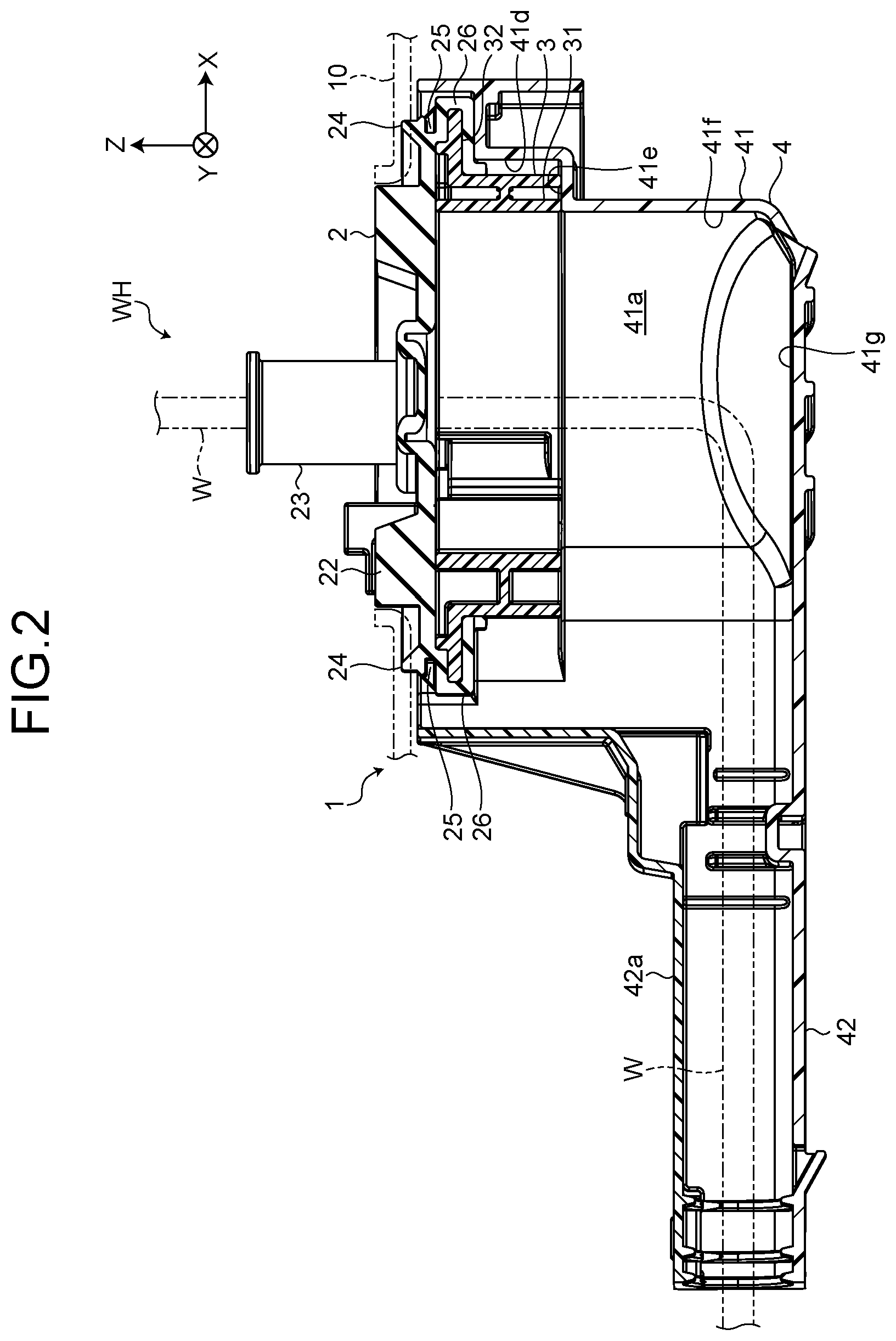 Patent US12347587 Figure 2 – Grommet assembly and wire harness