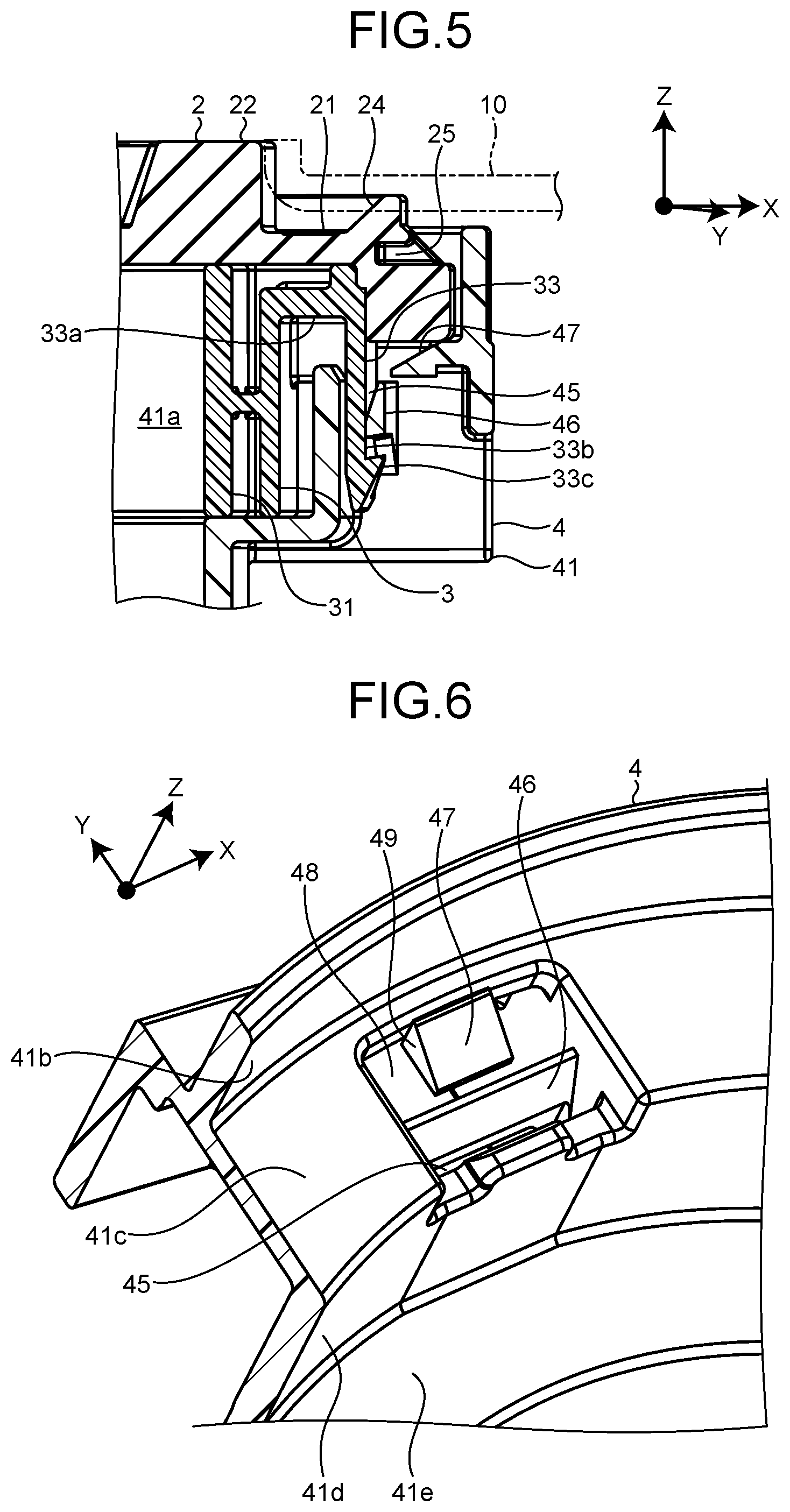 Patent US12347587 Figure 4 – Grommet assembly and wire harness