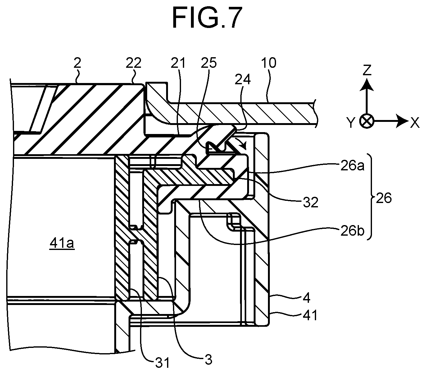 Patent US12347587 Figure 5 – Grommet assembly and wire harness
