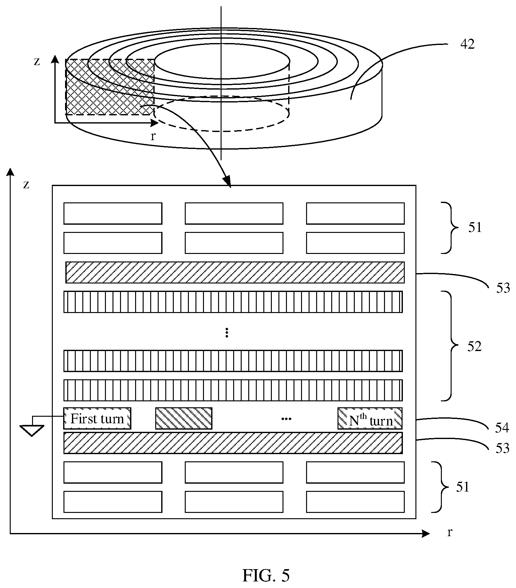 Patent US12347601 Figure 4 – Planar transformer, power conversion circuit, and adapter