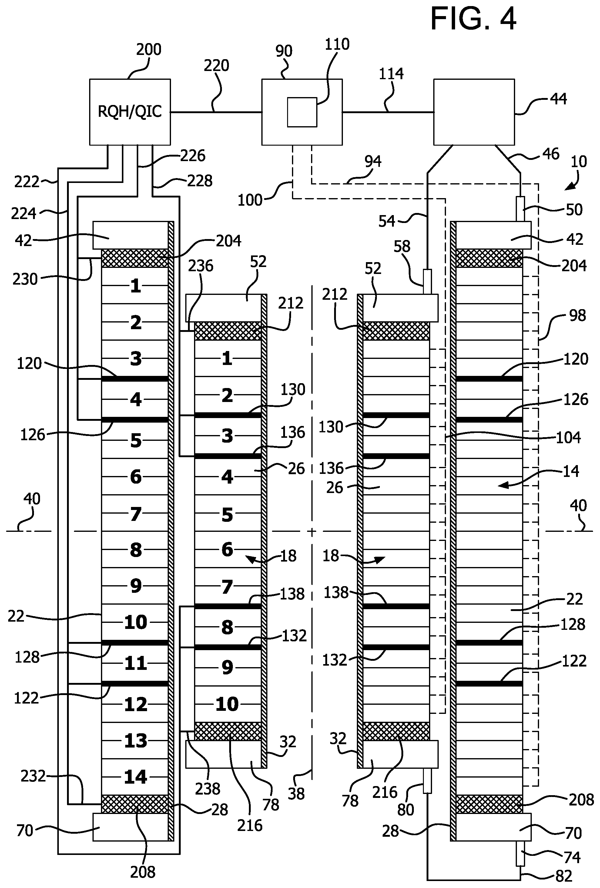 Patent US12347612 Figure 4 – Symmetric quench protection of resistive insulation coils