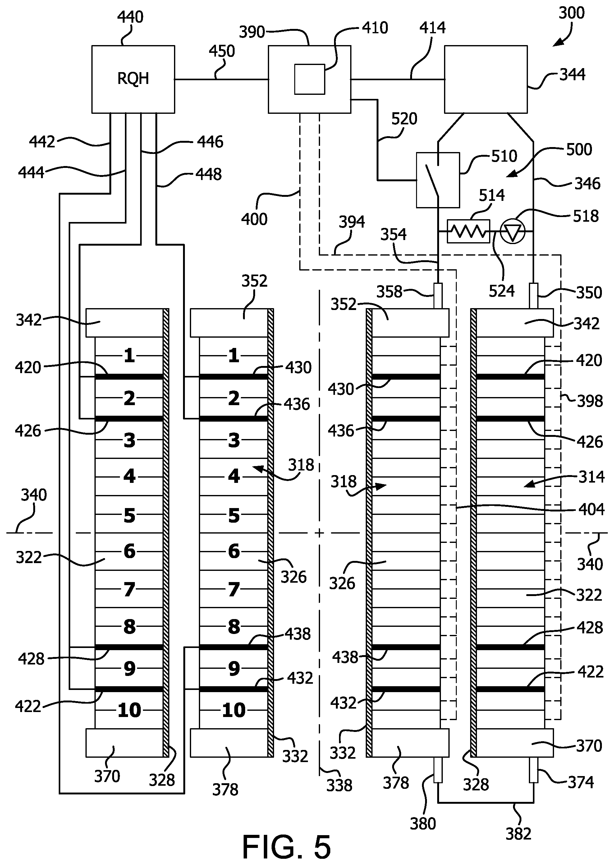 Patent US12347612 Figure 5 – Symmetric quench protection of resistive insulation coils