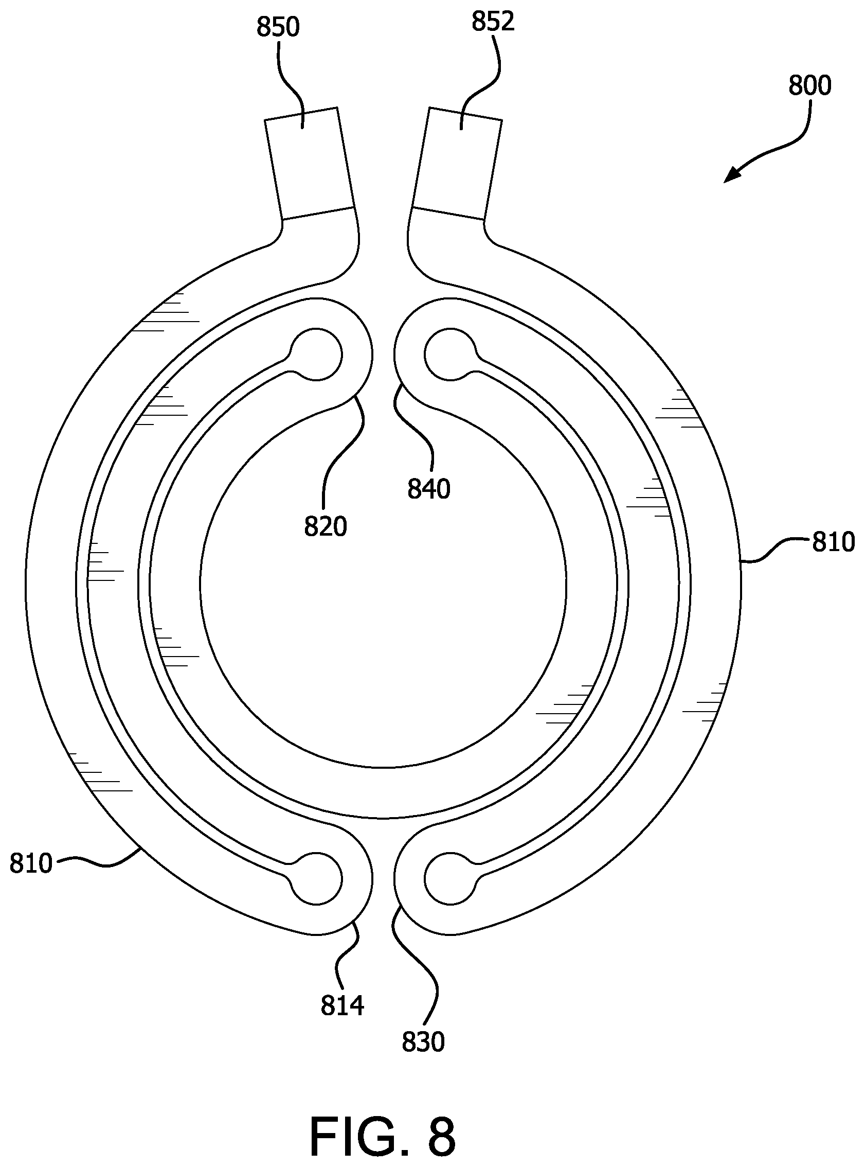 Patent US12347612 Figure 8 – Symmetric quench protection of resistive insulation coils