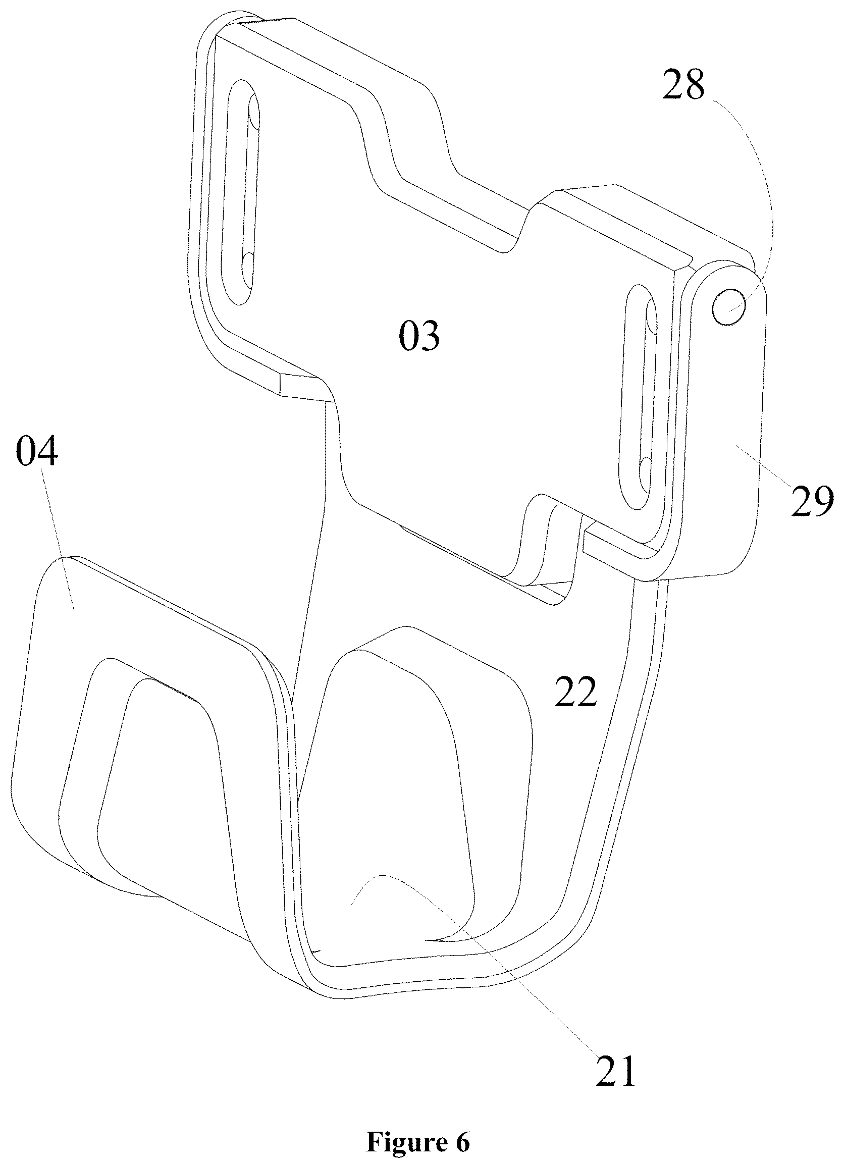 Patent US12347615 Figure 6 – Side firearm magnet mount and method of securely holding firearm and preventing accidental discharge