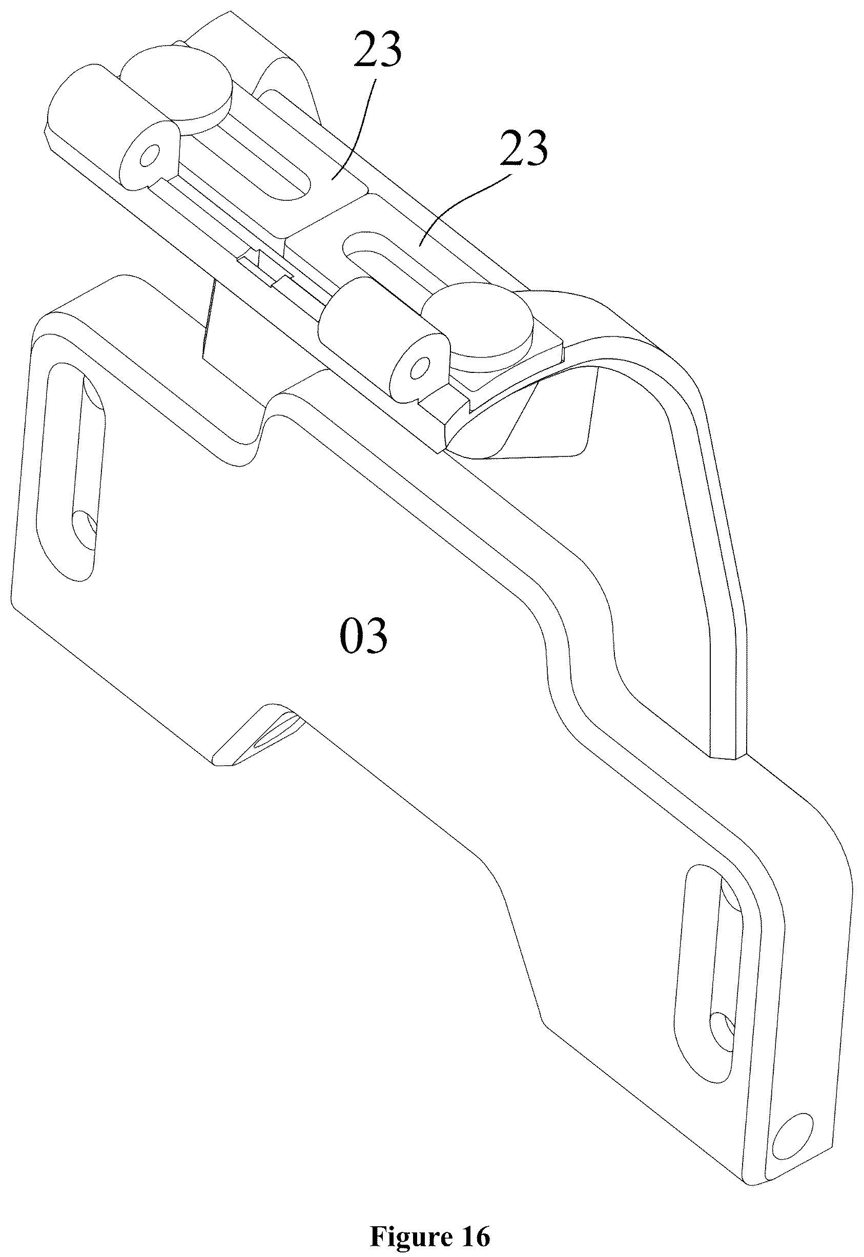 Patent US12347615 Figure 16 – Side firearm magnet mount and method of securely holding firearm and preventing accidental discharge