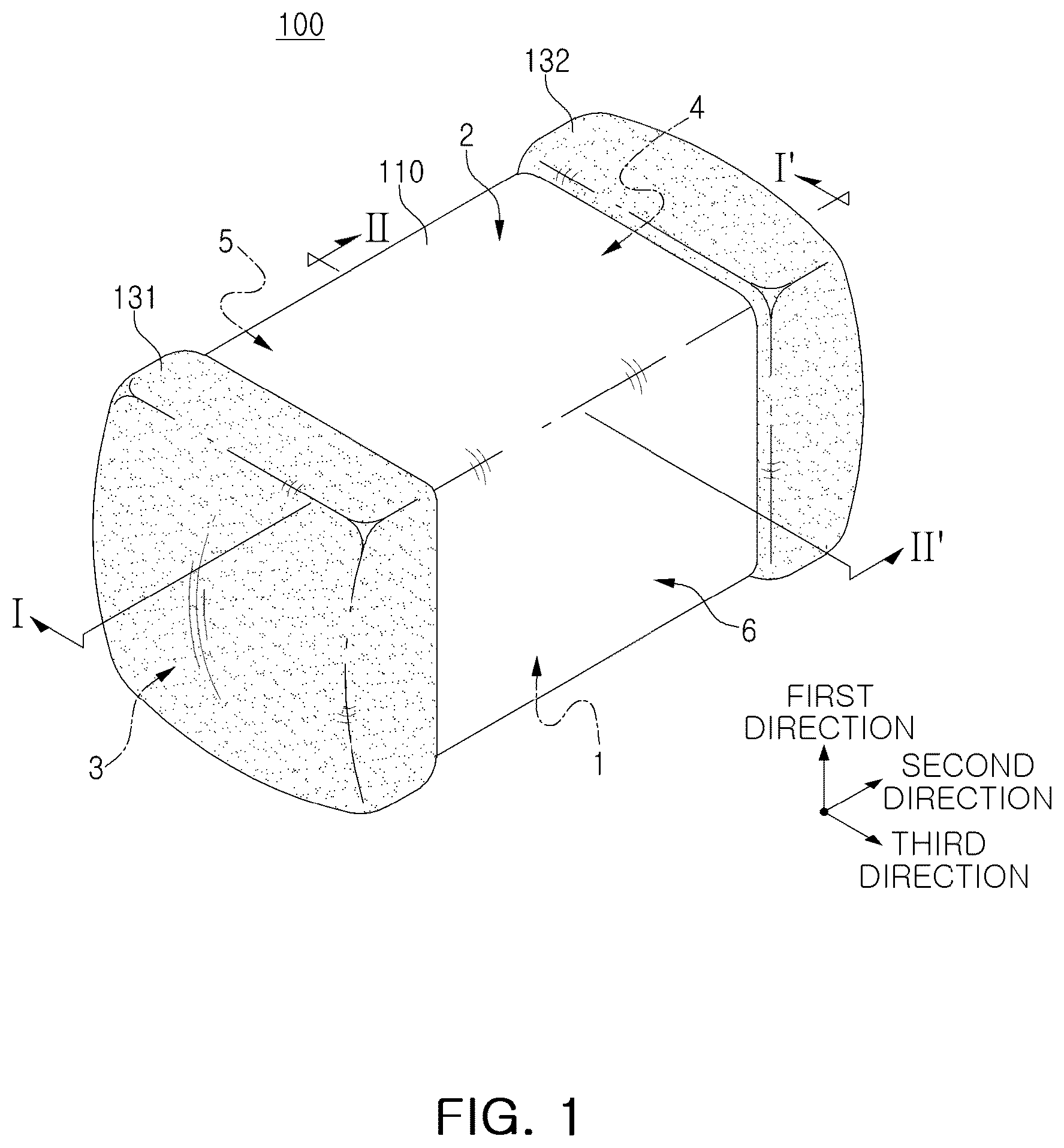 Patent US12347620 Figure 1 – Multilayer electronic component