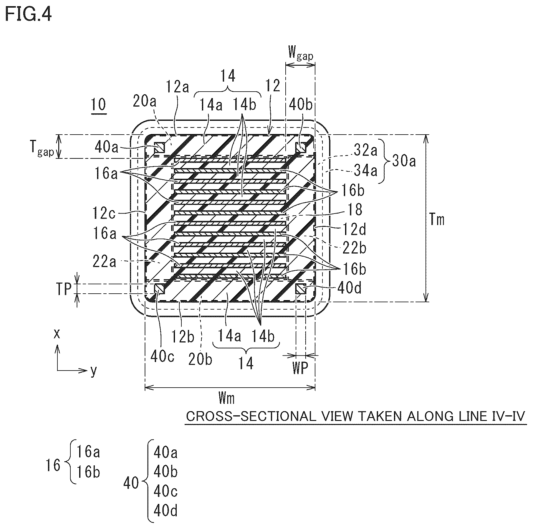 Patent US12347621 Figure 3 – Multilayer ceramic capacitor including main-surface-side outer layer portions including protective structures