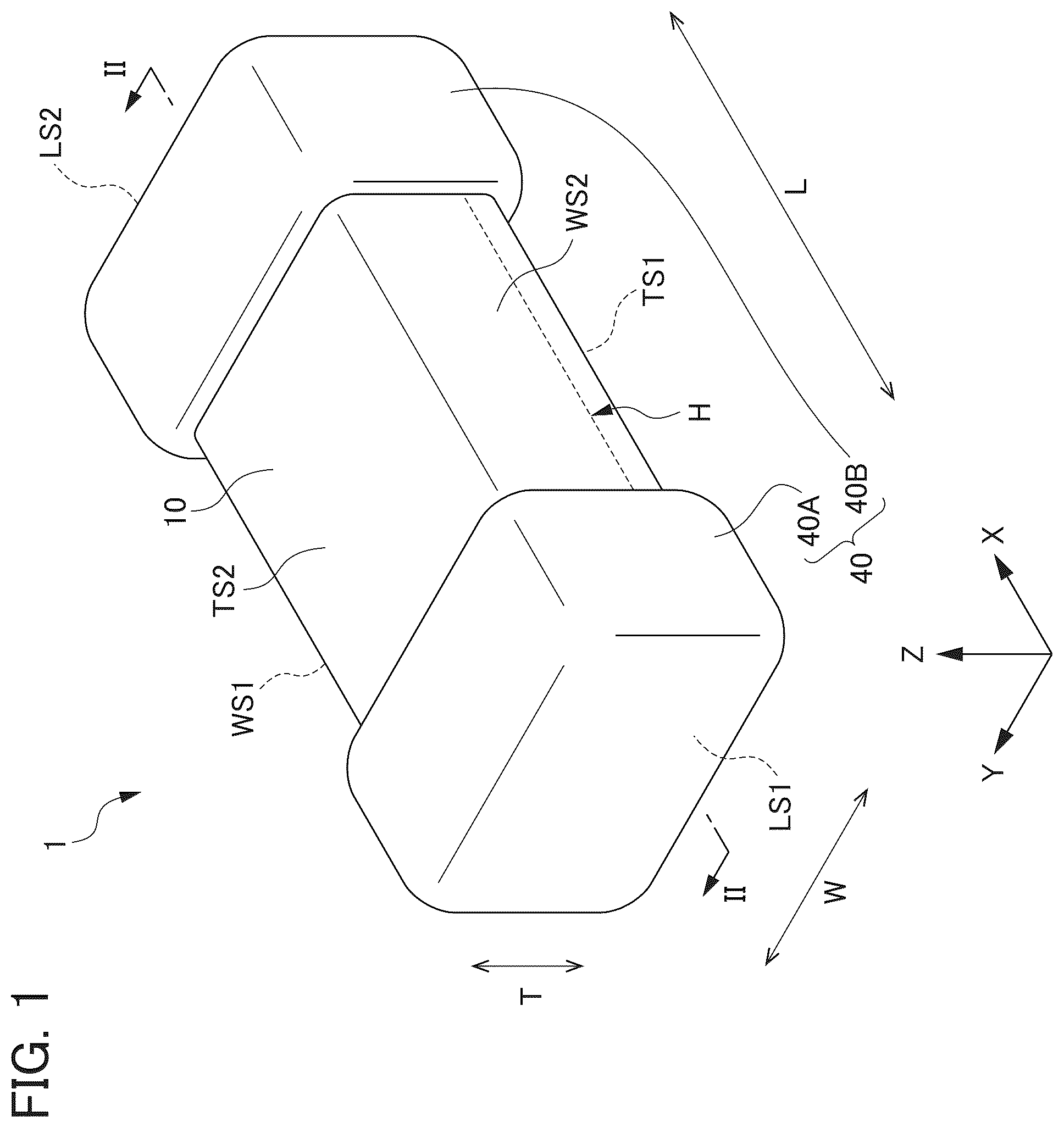 Patent US12347623 Figure 1 – Multilayer ceramic capacitor