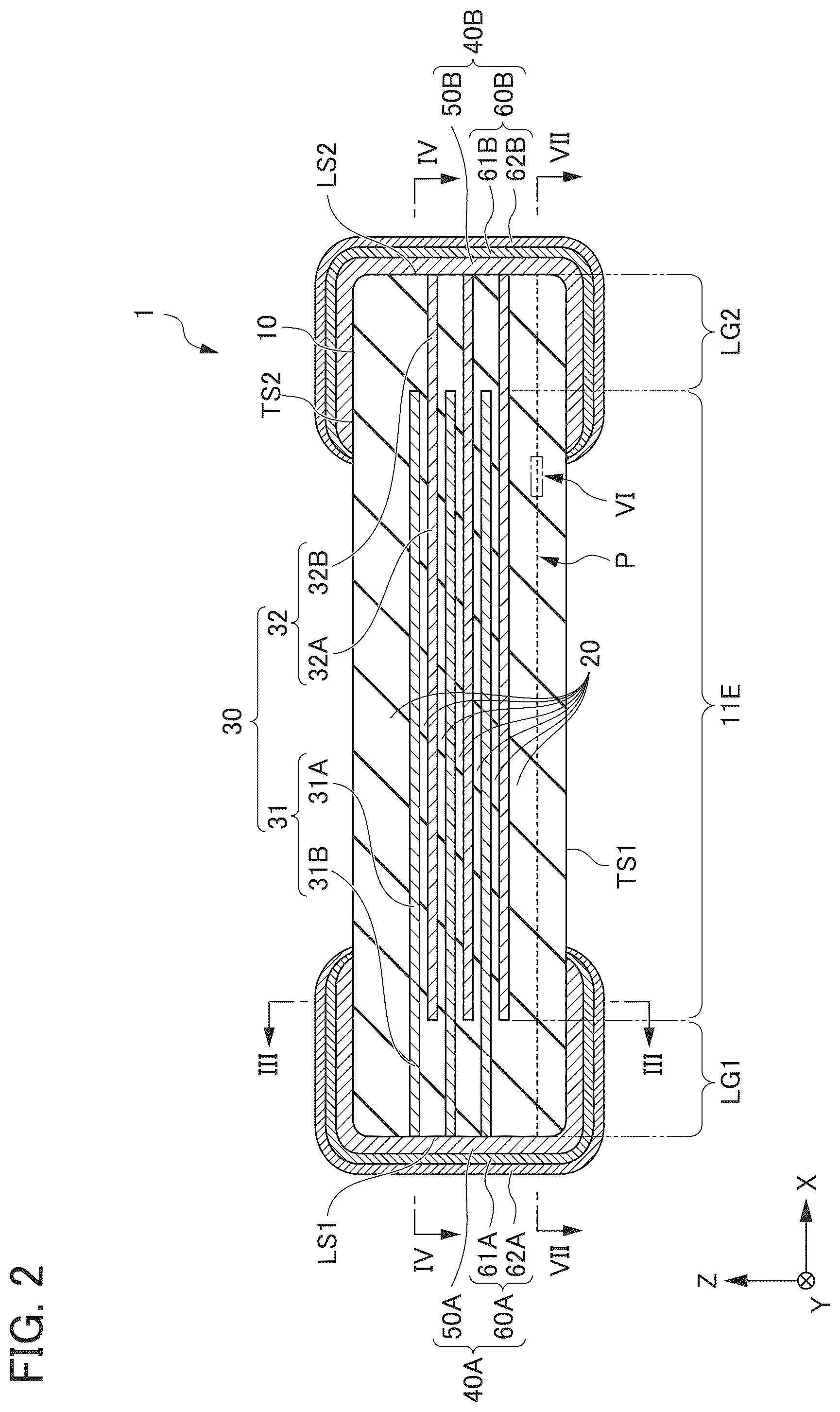 Patent US12347623 Figure 2 – Multilayer ceramic capacitor
