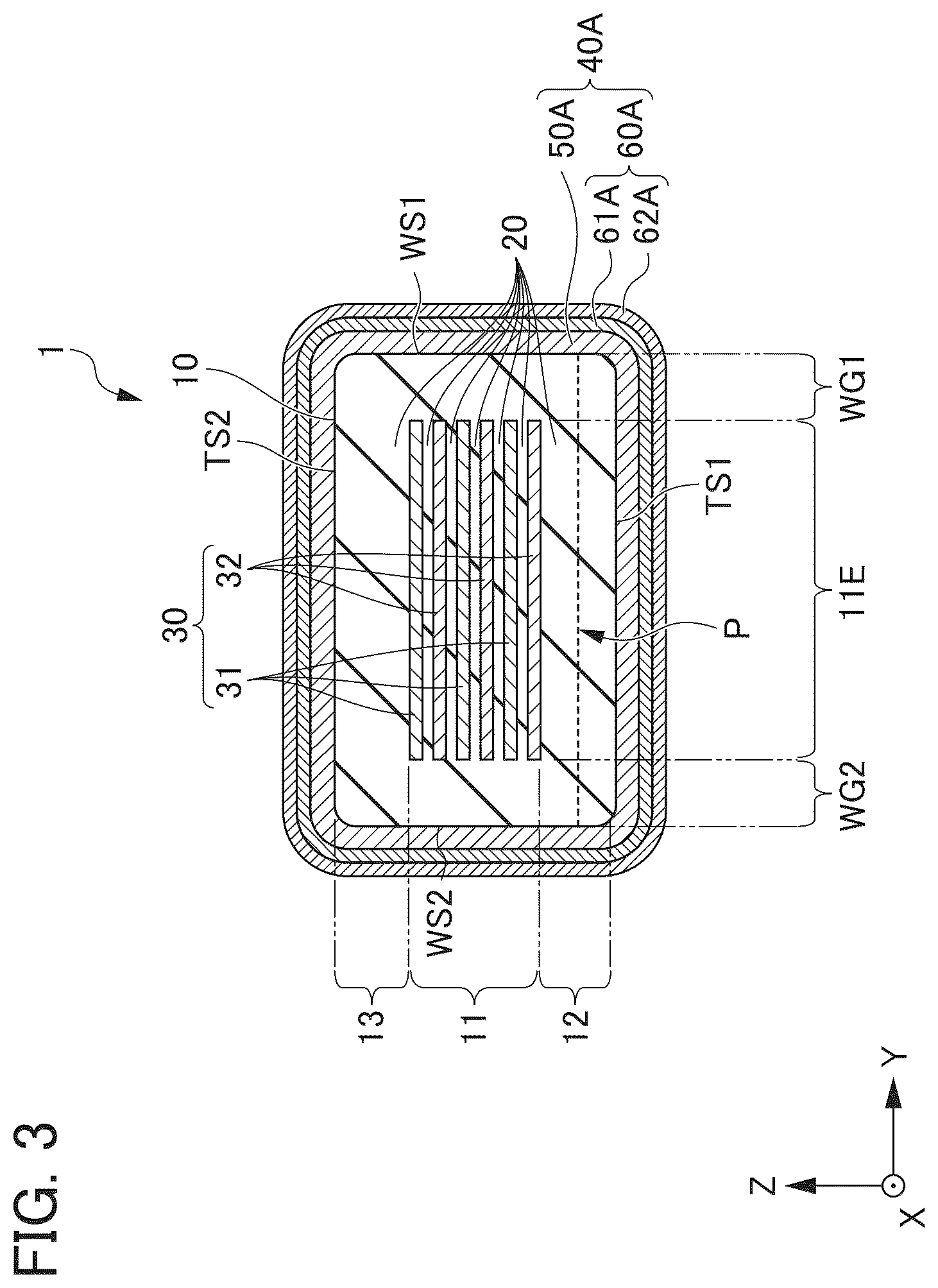 Patent US12347623 Figure 3 – Multilayer ceramic capacitor