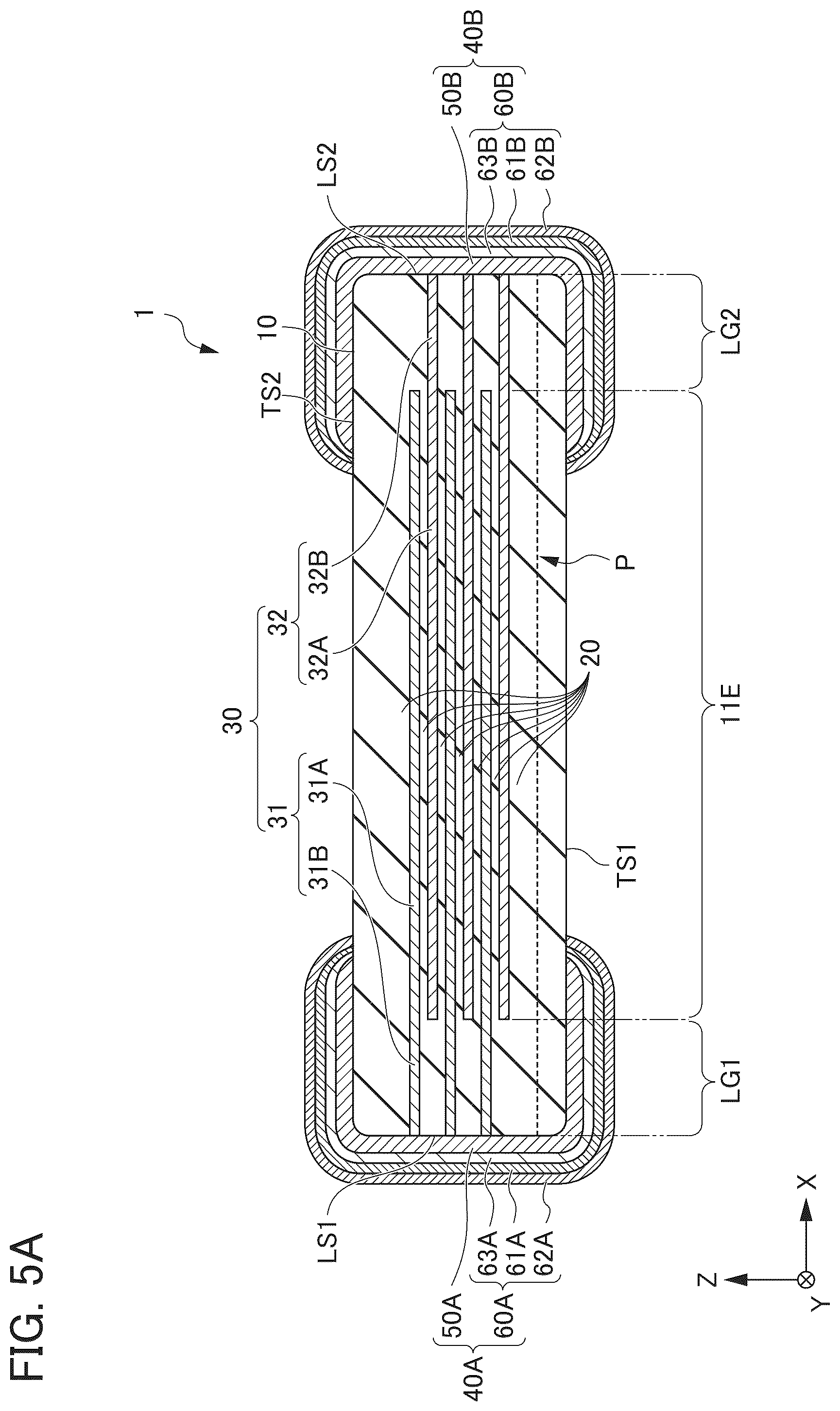 Patent US12347623 Figure 5 – Multilayer ceramic capacitor