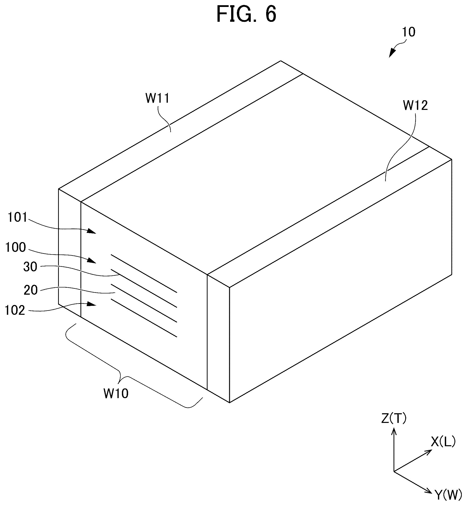 Patent US12347625 Figure 6 – Multilayer ceramic capacitor