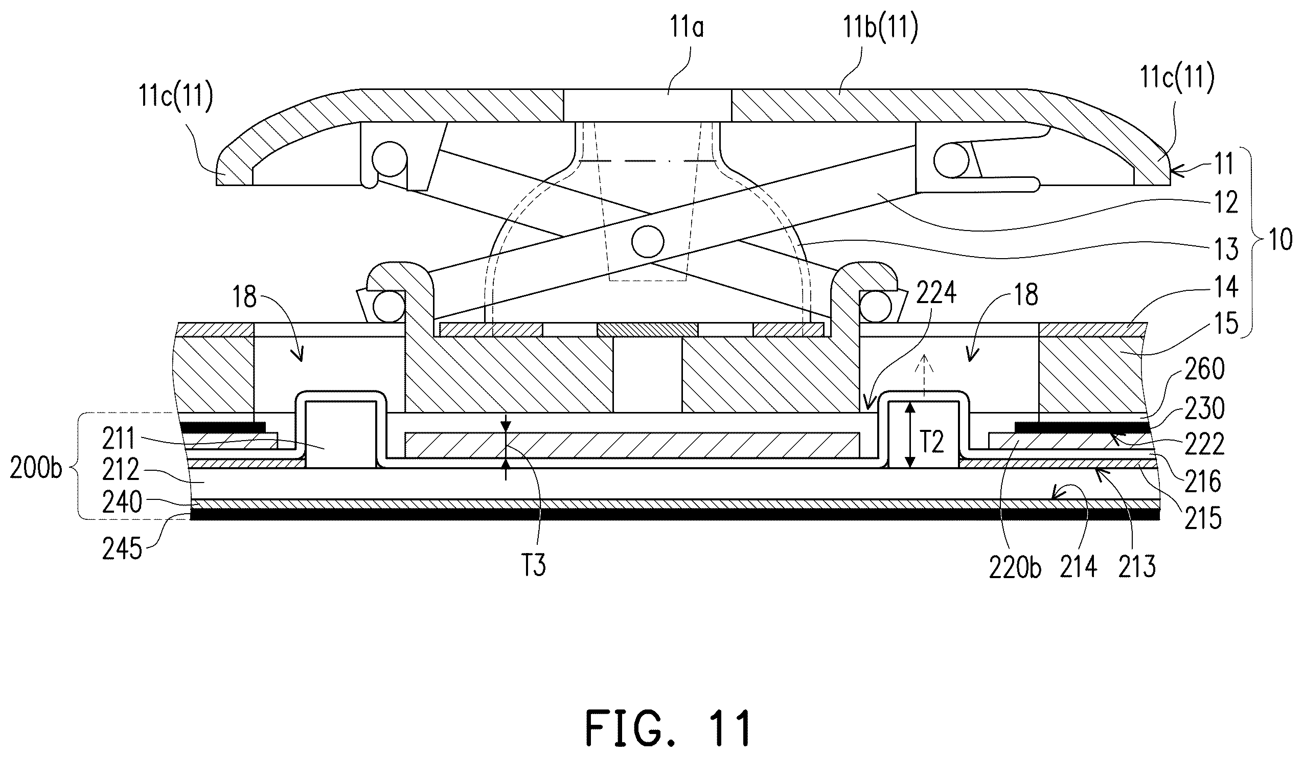 Patent US12347631 Figure 17 – Light-emitting keyboard and backlight module