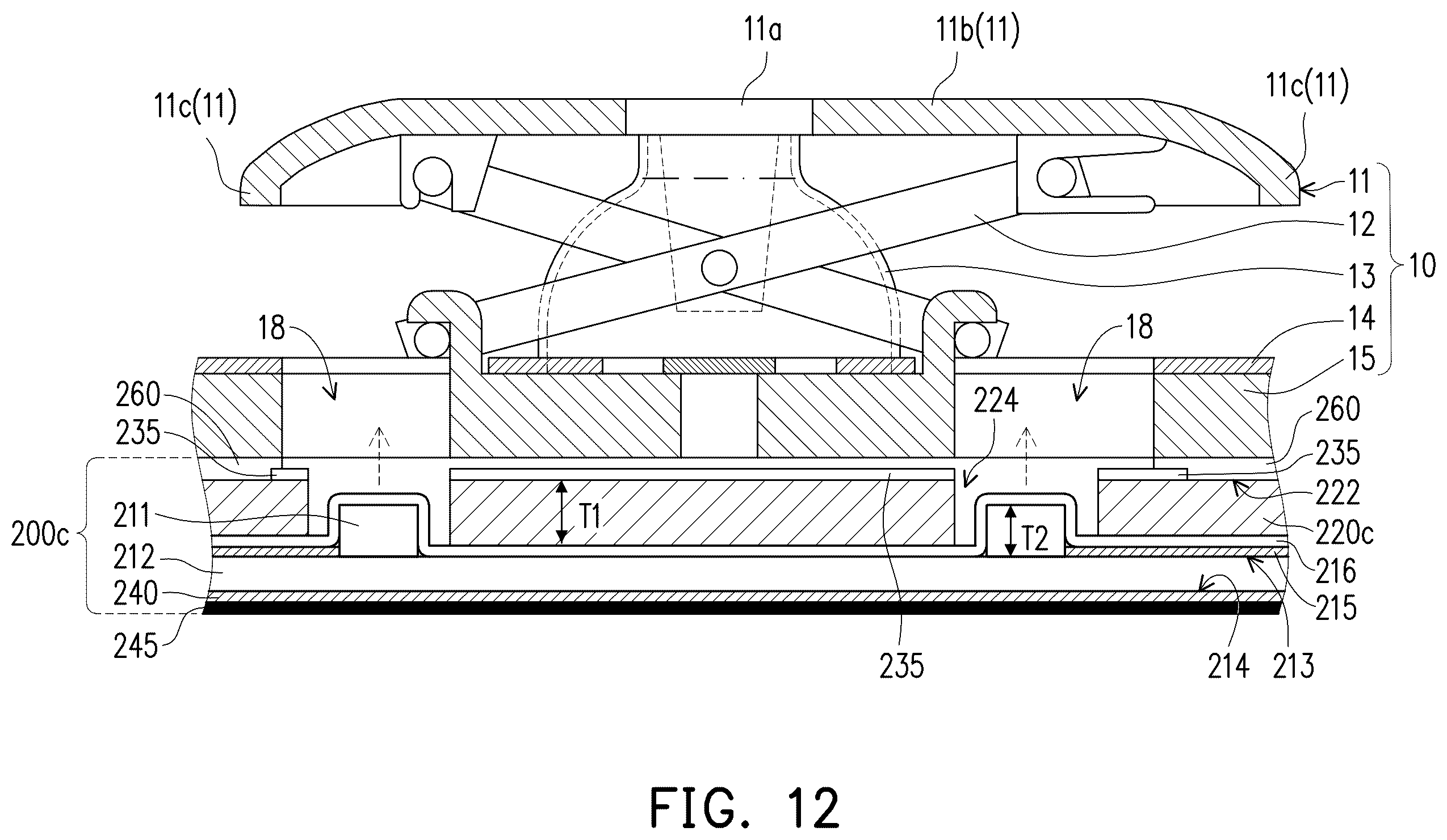 Patent US12347631 Figure 18 – Light-emitting keyboard and backlight module