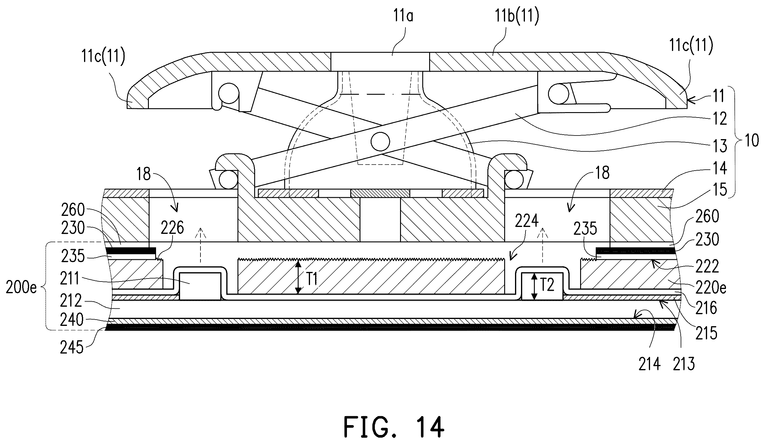 Patent US12347631 Figure 20 – Light-emitting keyboard and backlight module