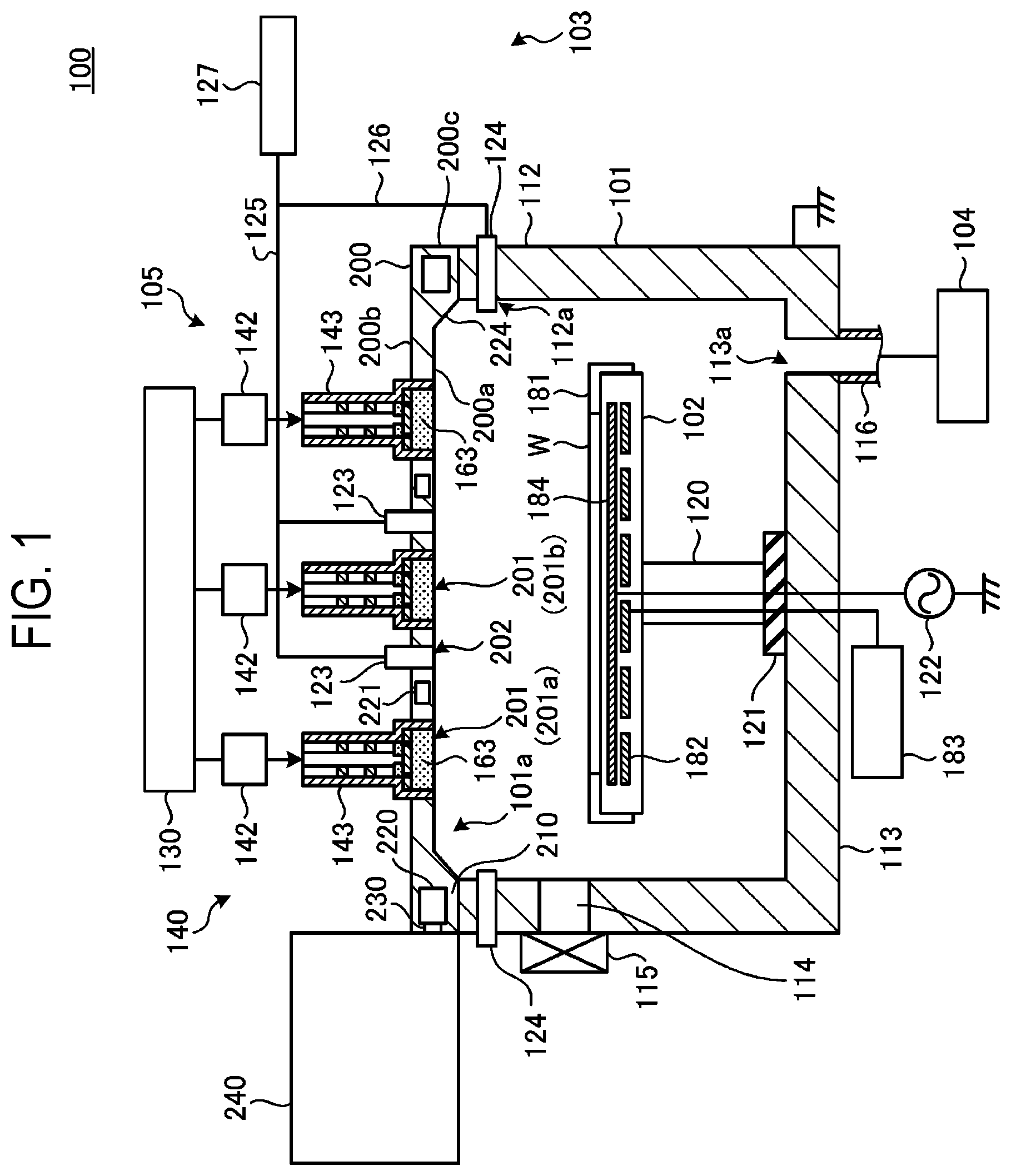 Patent US12347649 Figure 1 – Plasma processing apparatus and lid member