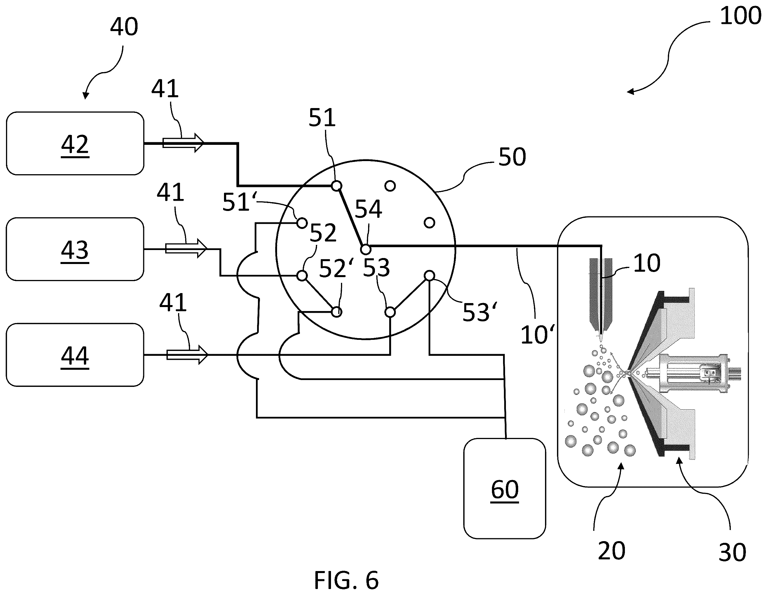 Patent US12347666 Figure 6 – Positioning of a needle-like component in a mass spectrometry system