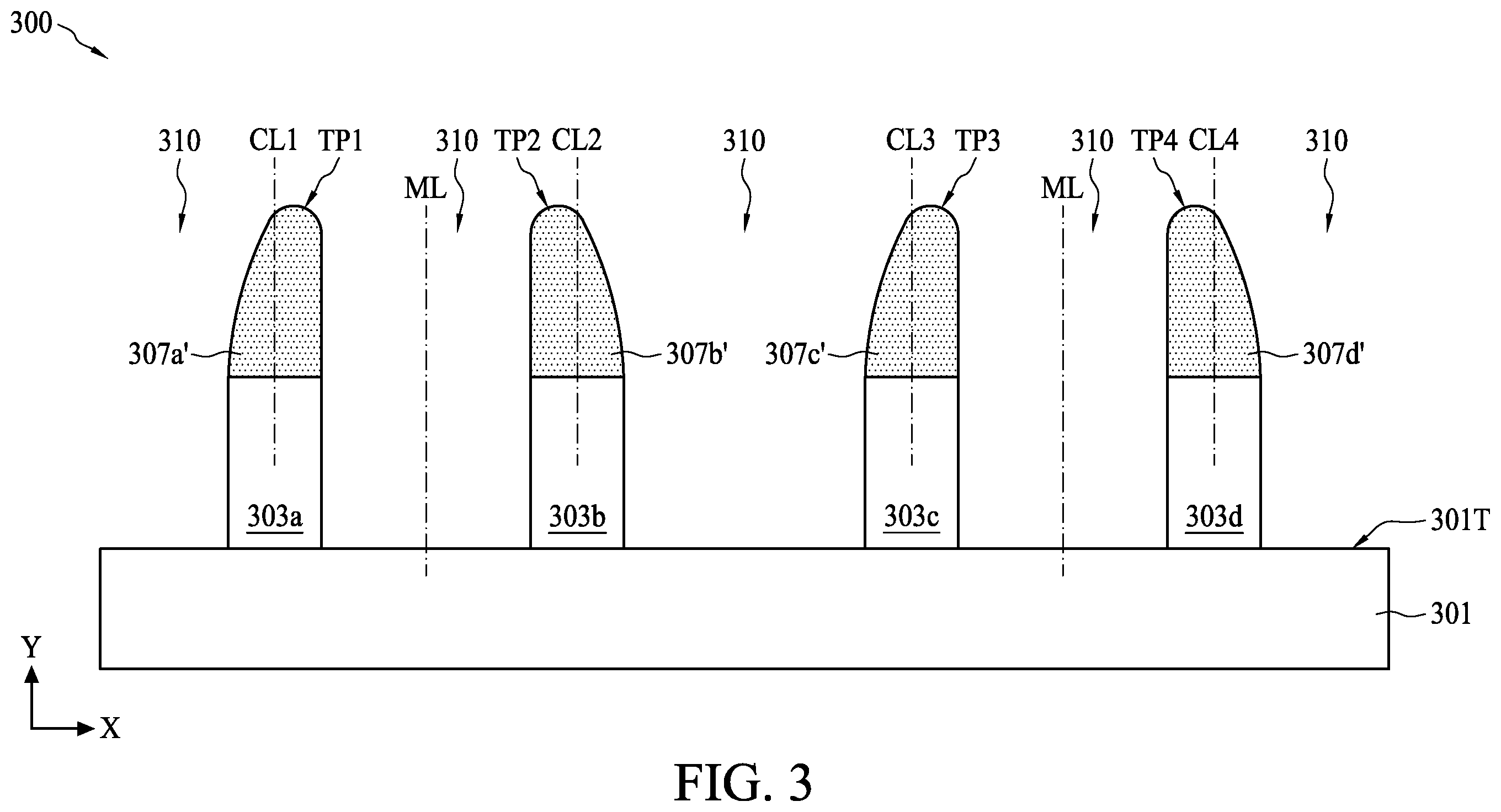 Patent US12347686 Figure 3 – Semiconductor device structure and method for preparing the same