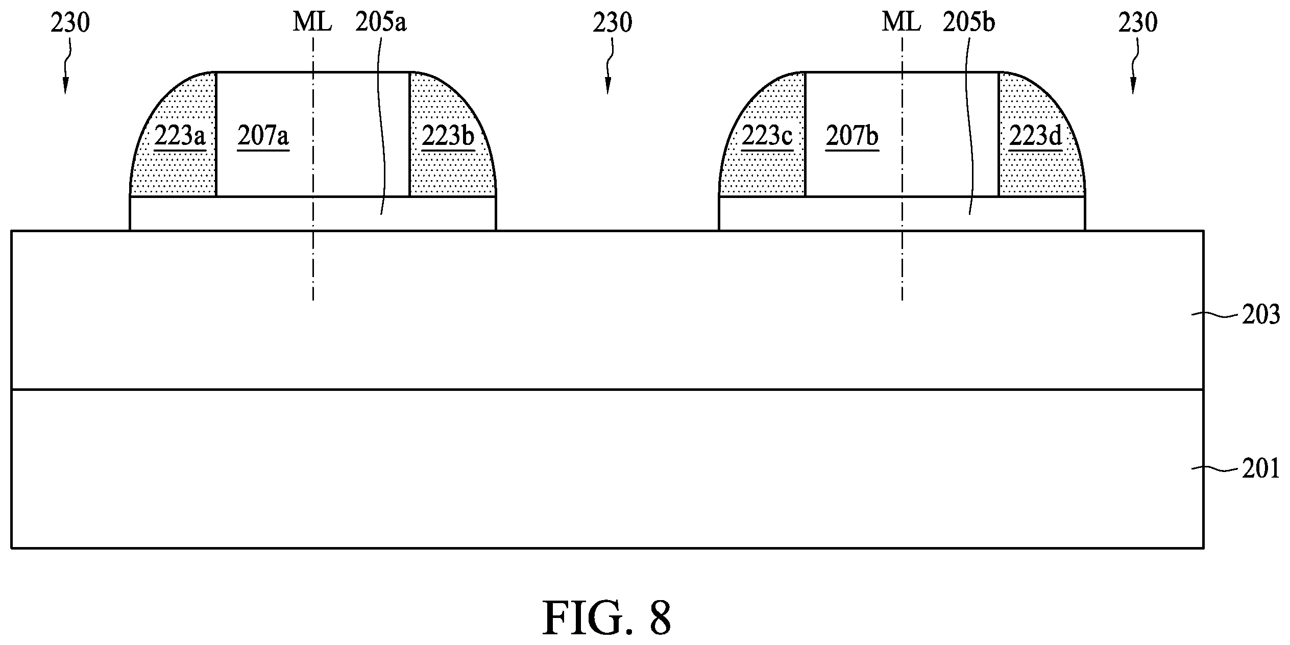 Patent US12347686 Figure 8 – Semiconductor device structure and method for preparing the same