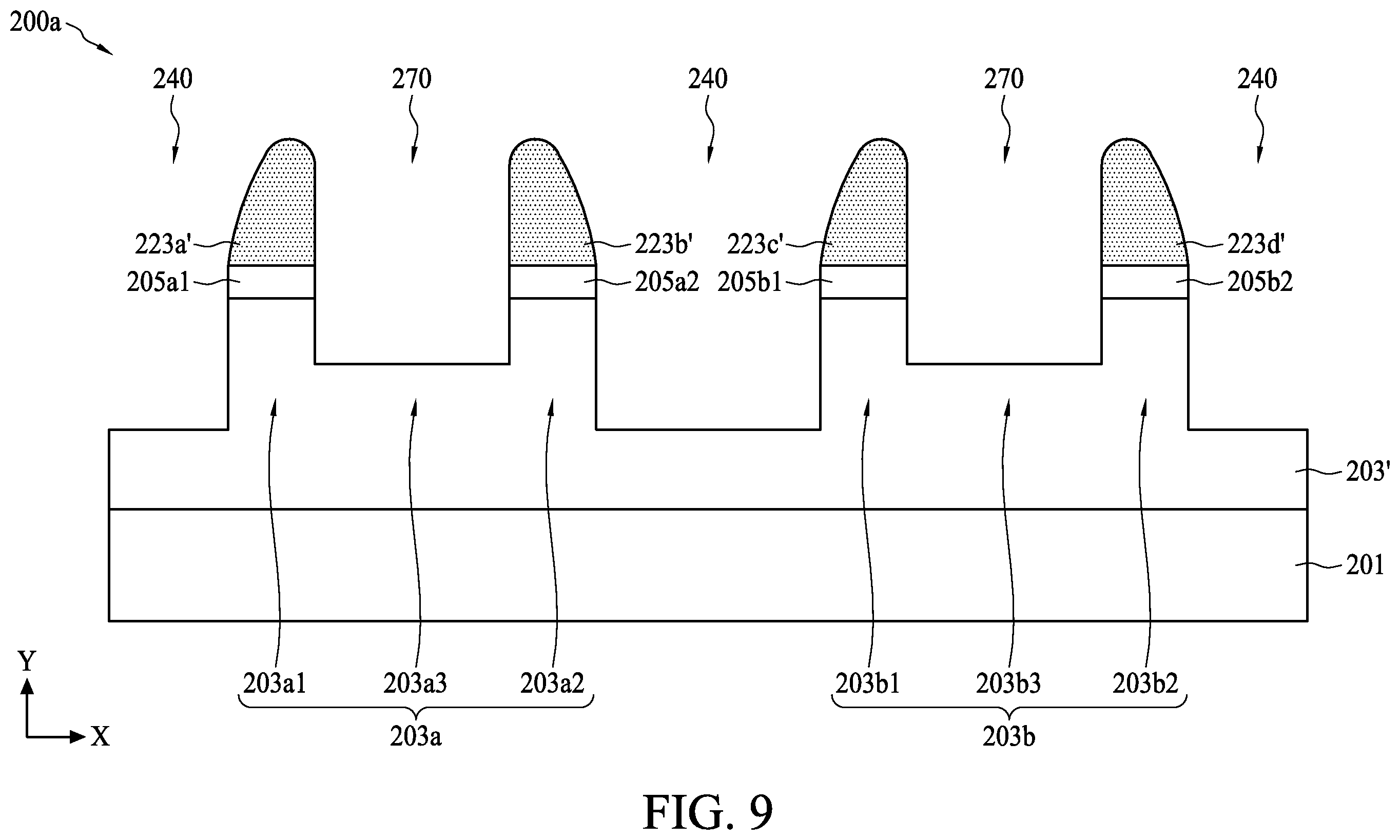 Patent US12347686 Figure 9 – Semiconductor device structure and method for preparing the same