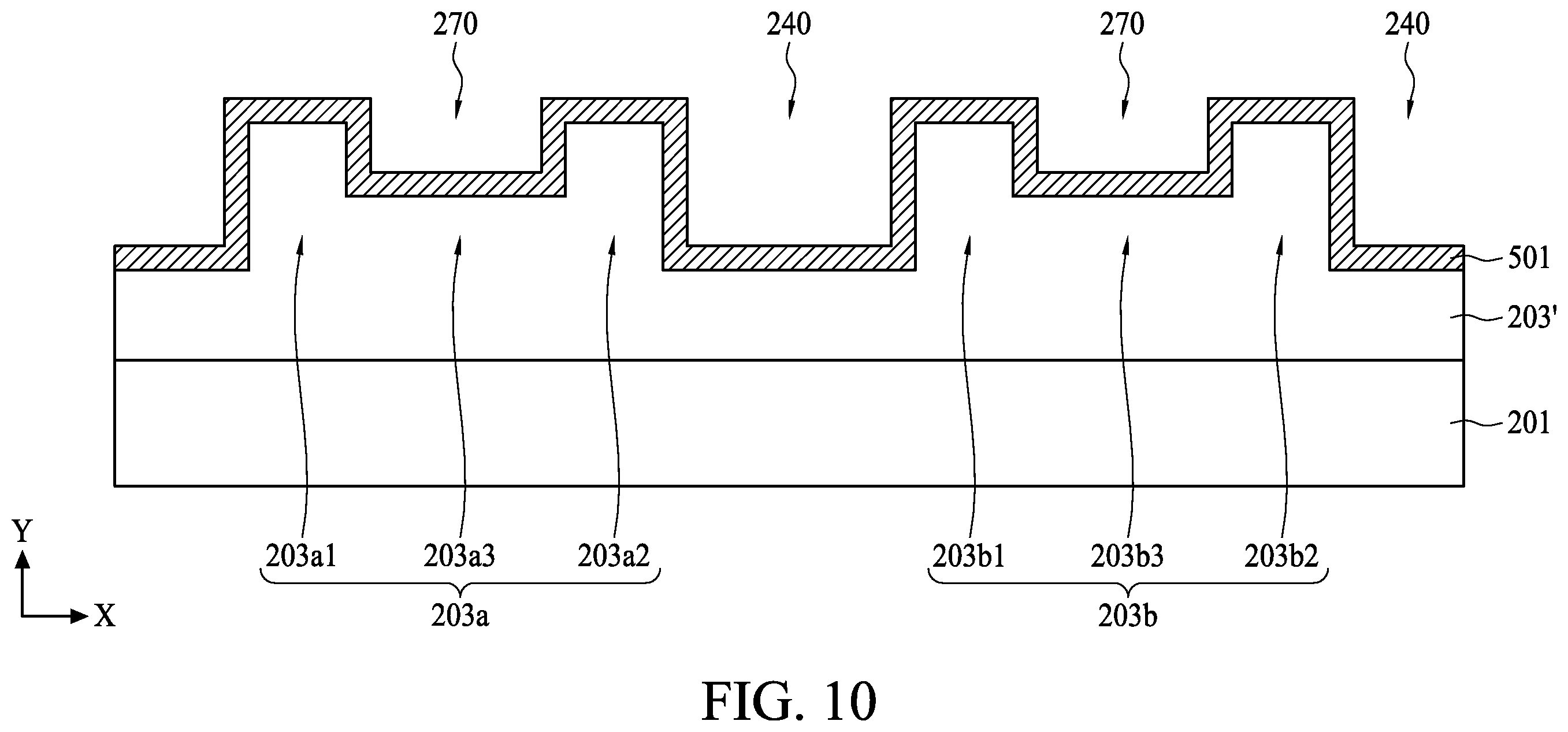 Patent US12347686 Figure 10 – Semiconductor device structure and method for preparing the same