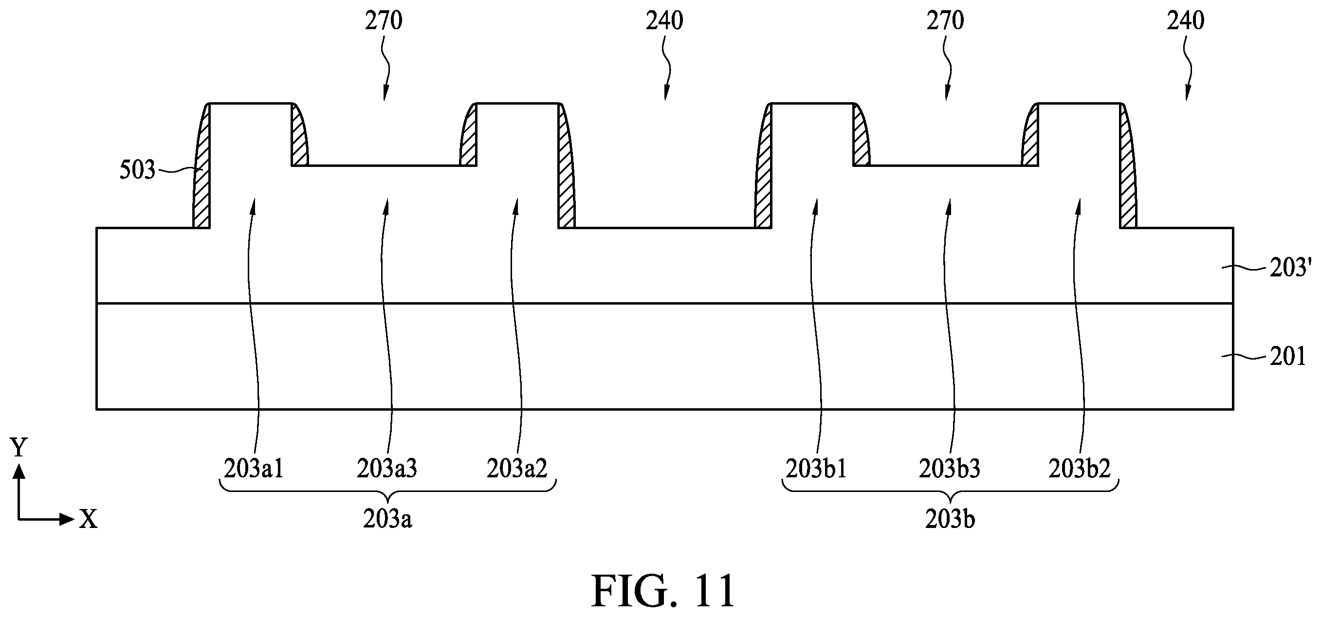 Patent US12347686 Figure 11 – Semiconductor device structure and method for preparing the same