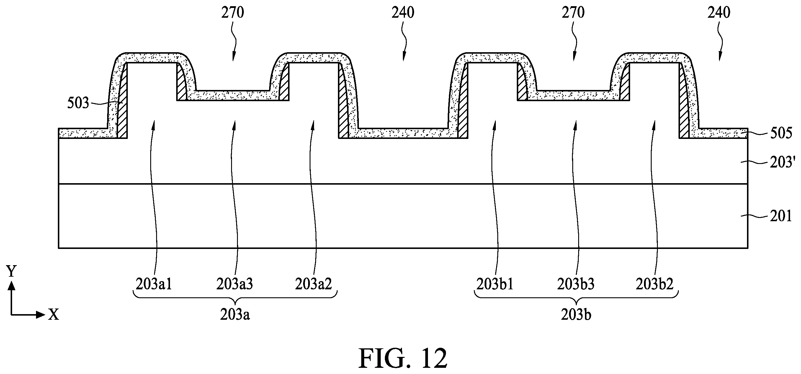 Patent US12347686 Figure 12 – Semiconductor device structure and method for preparing the same